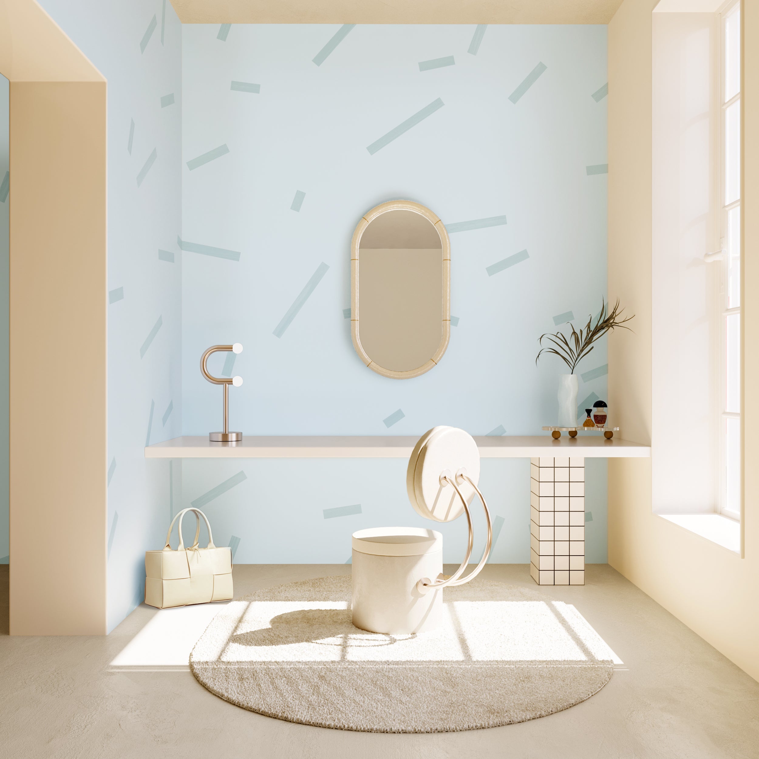 Ziti© Mural Wallpaper in Blue