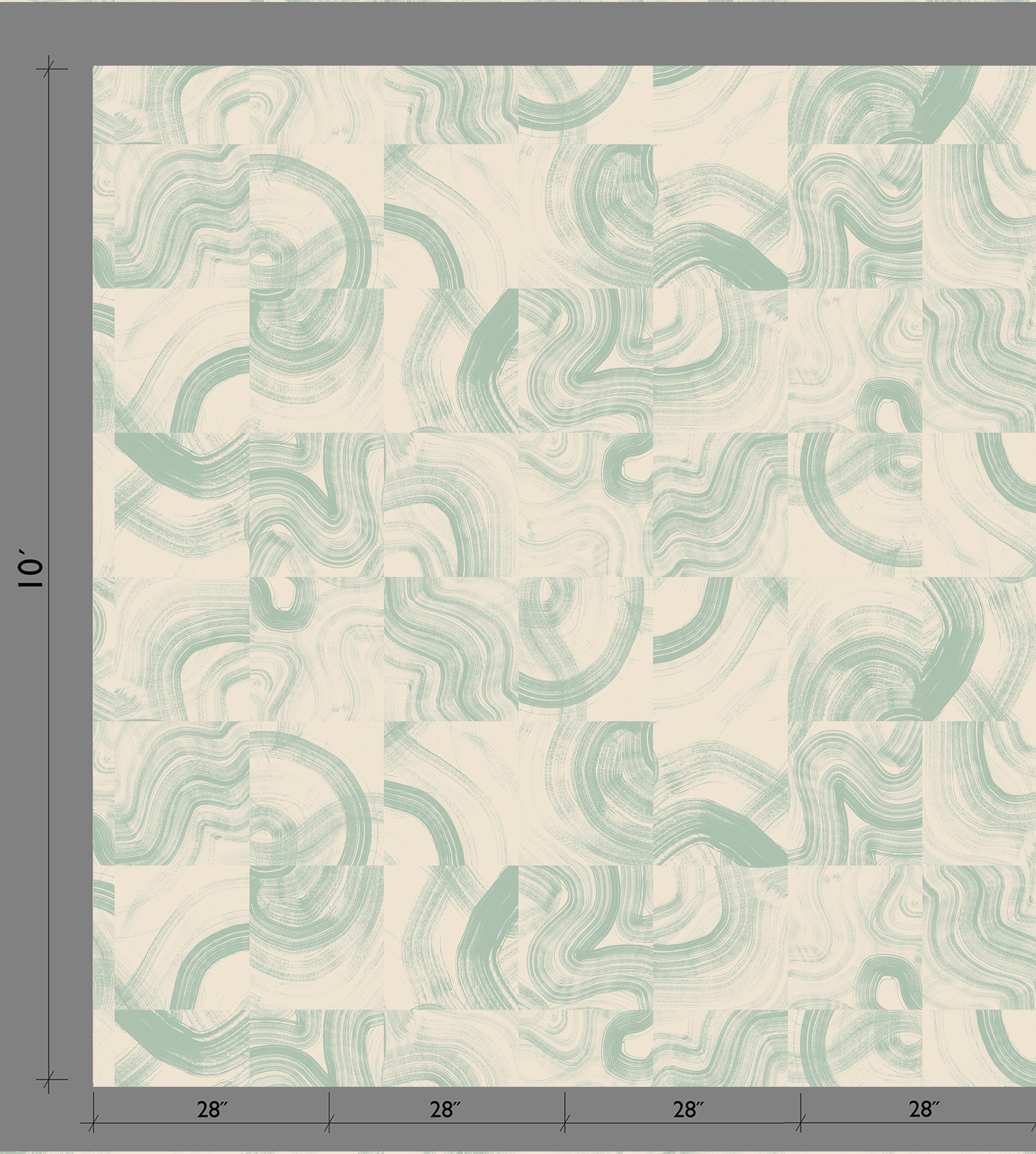 Sediment #3© Wallpaper in Mint