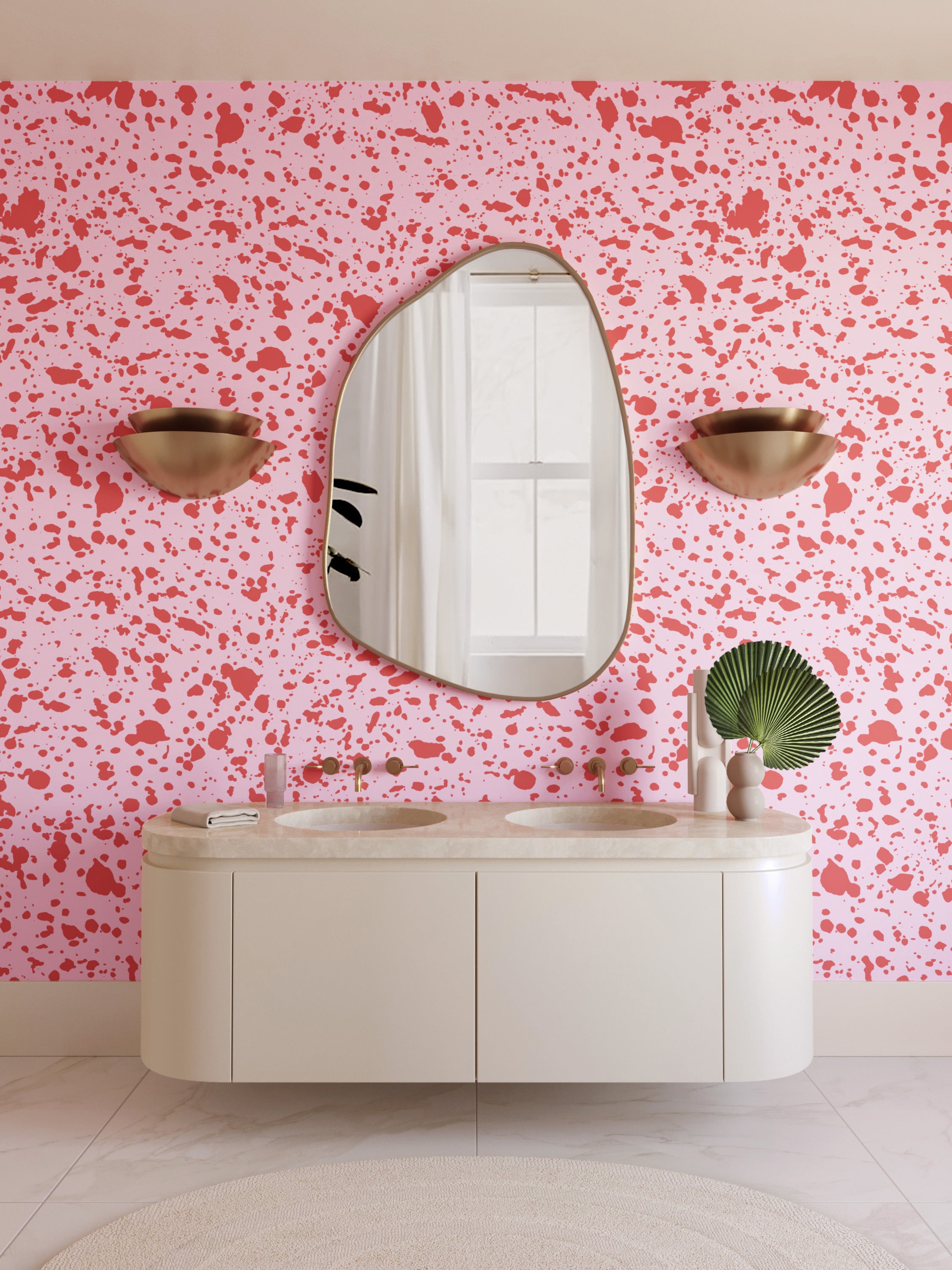 Appaloosa© Mural Wallpaper in Hollyhock