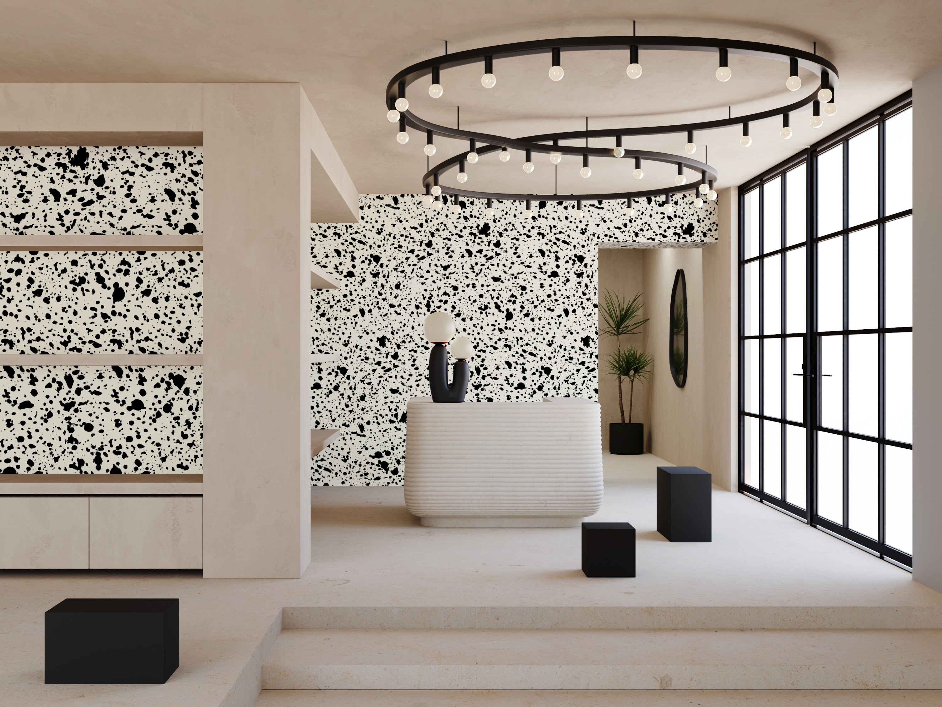 Appaloosa© Mural Wallpaper in Alabaster
