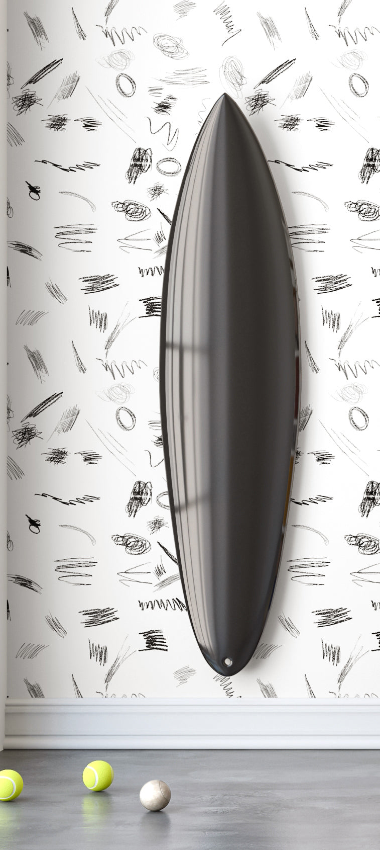 Scribble© Wallpaper in Black + White