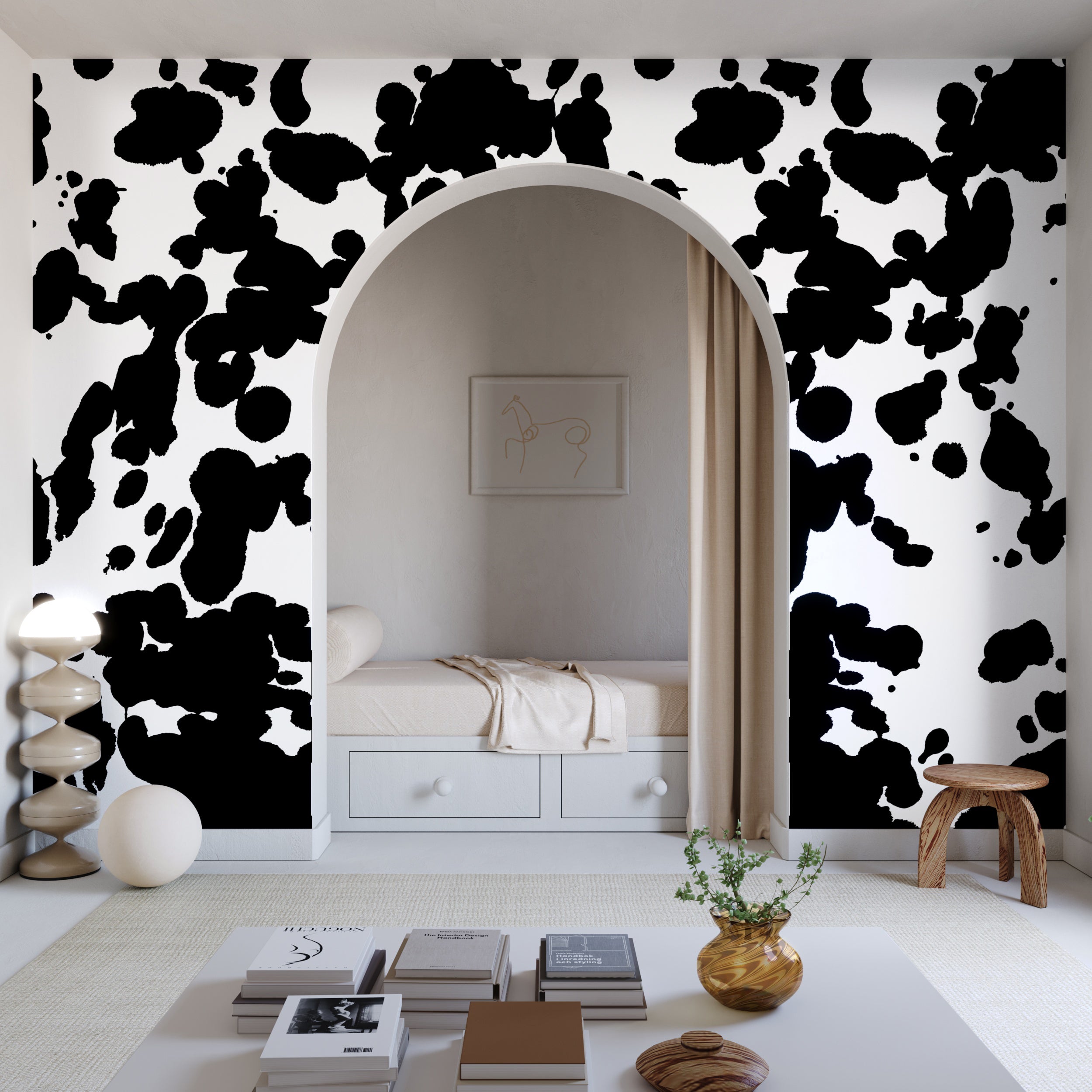 Bovine© Wallpaper in Black + White
