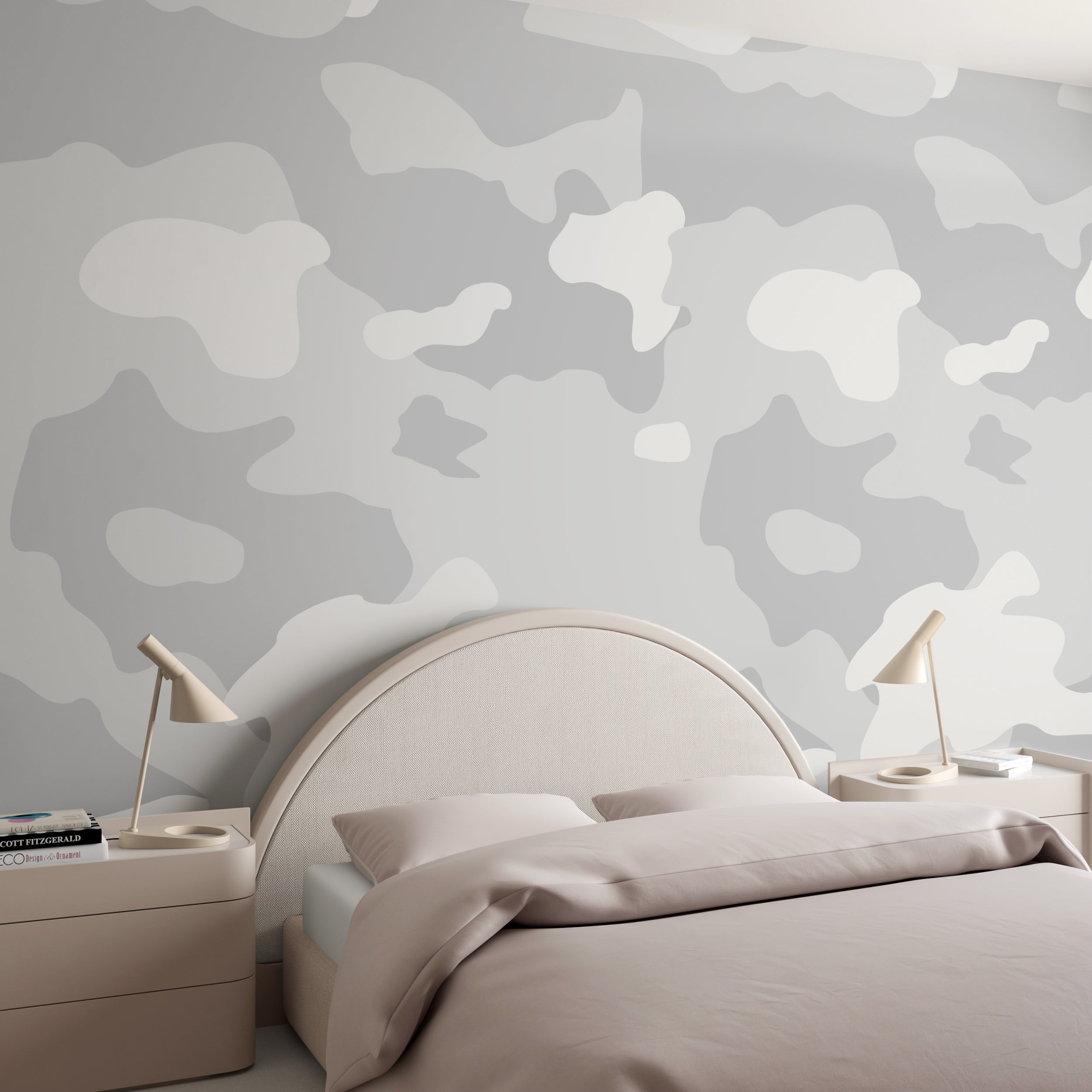 Camo© Wallpaper in Cement