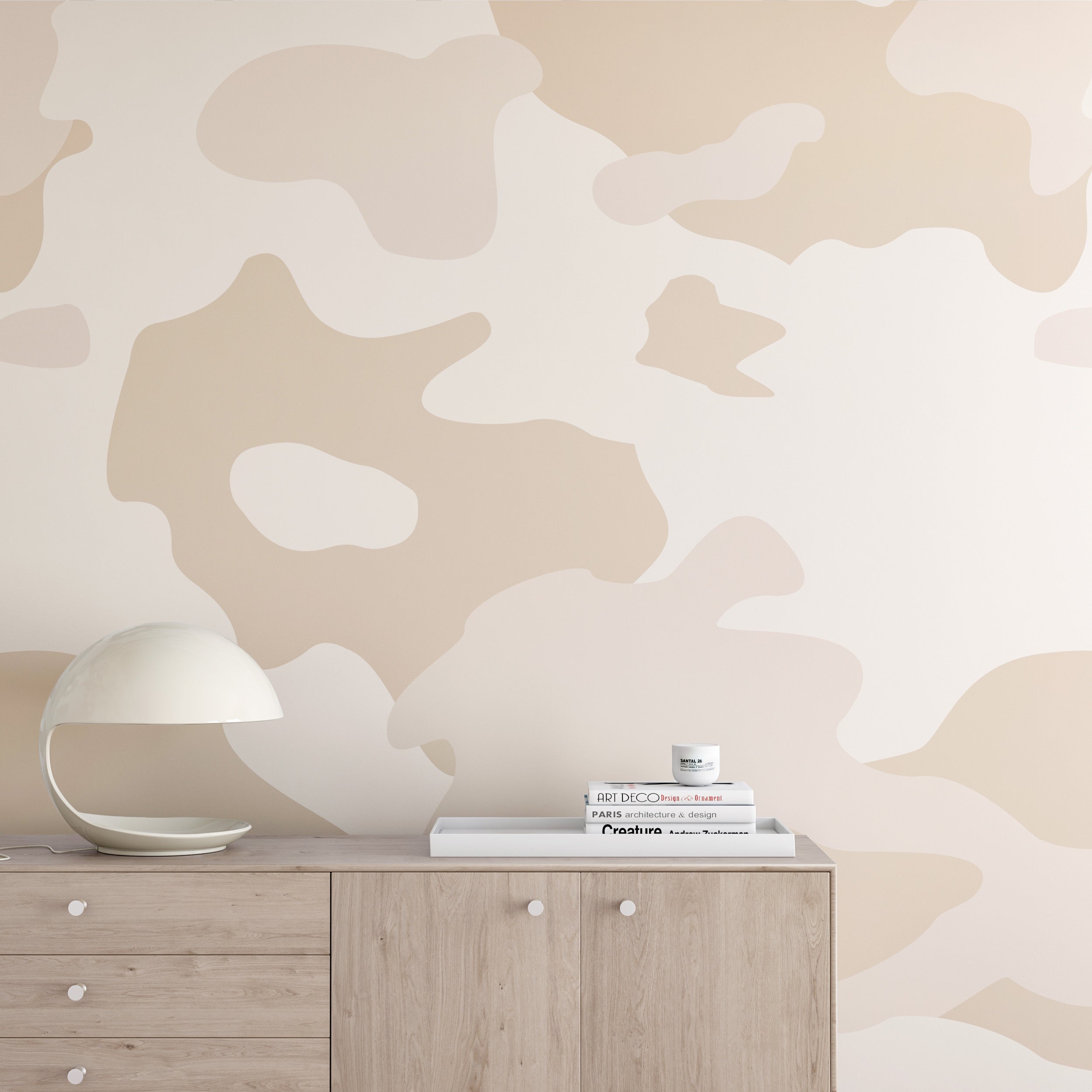 Camo© Wallpaper in Linen