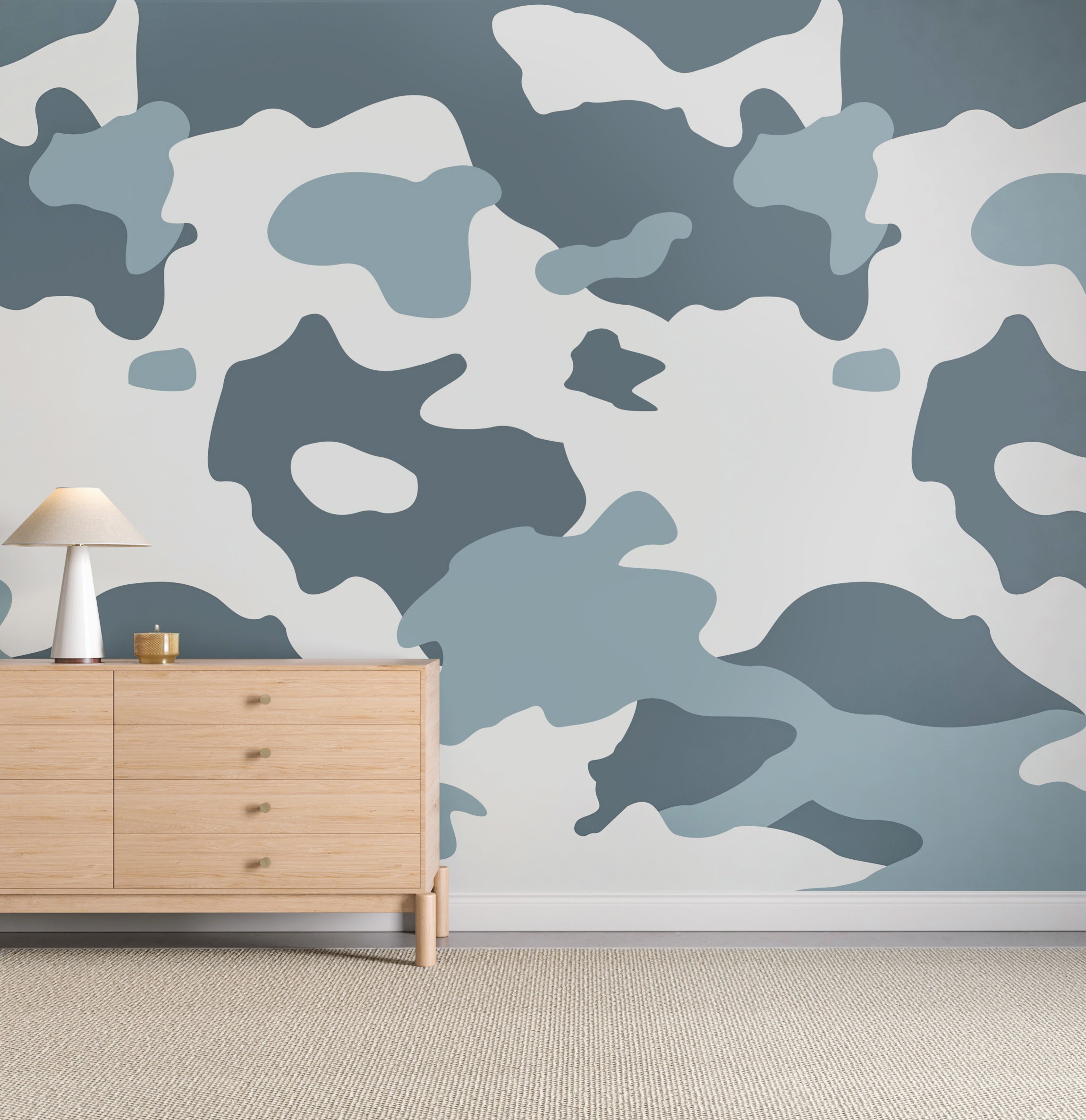 Camo© Wallpaper in Stone