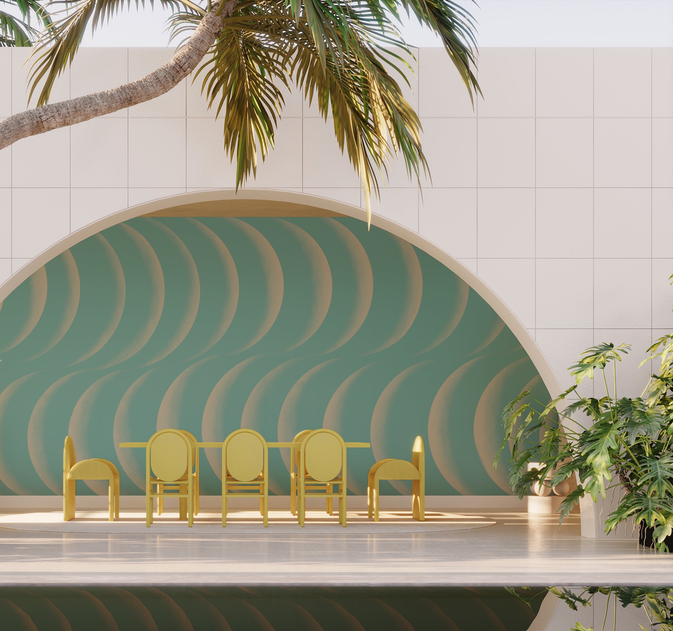 Coque© Wallpaper in Pool