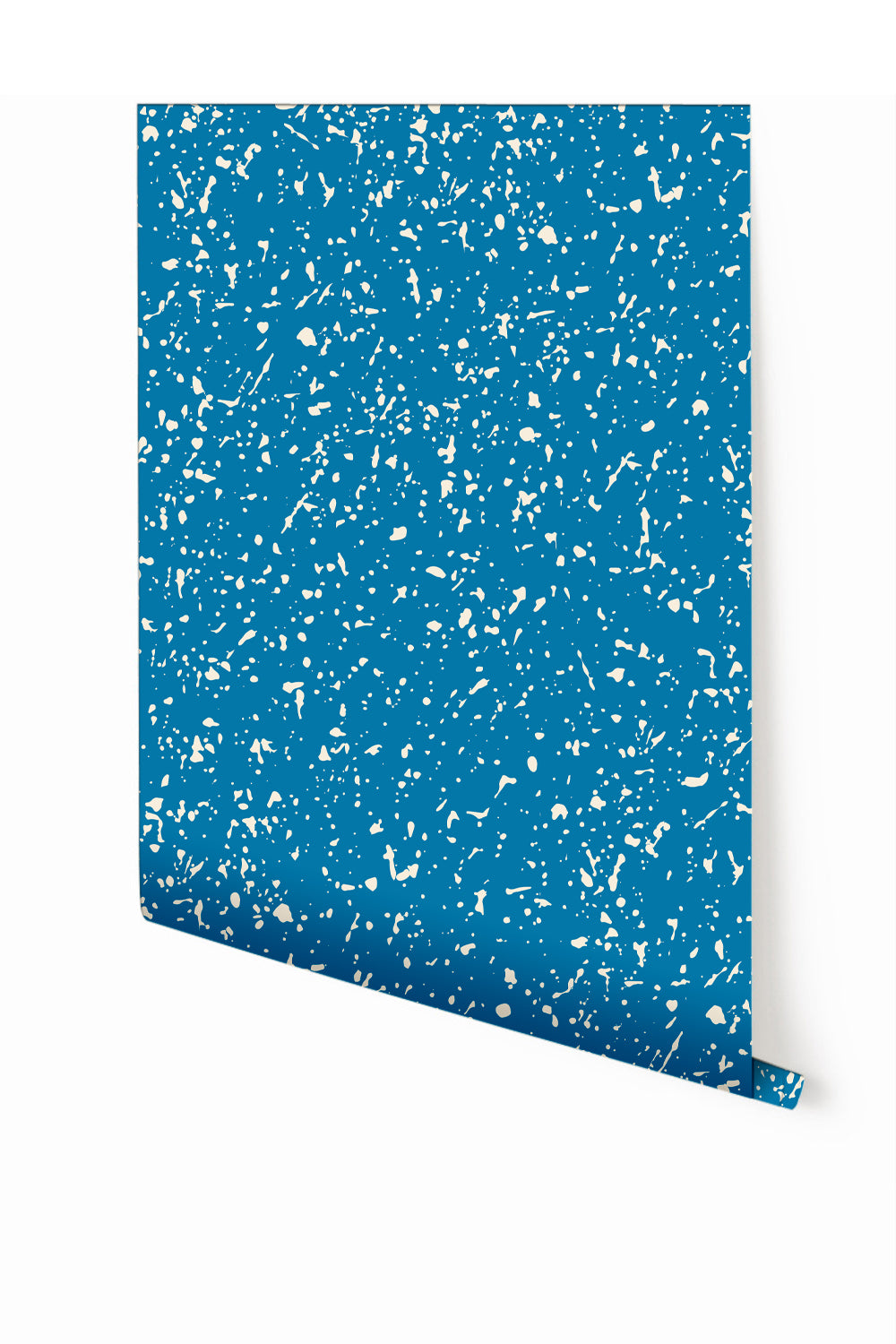 Memphis© Wallpaper in Electric Blue + Cremé