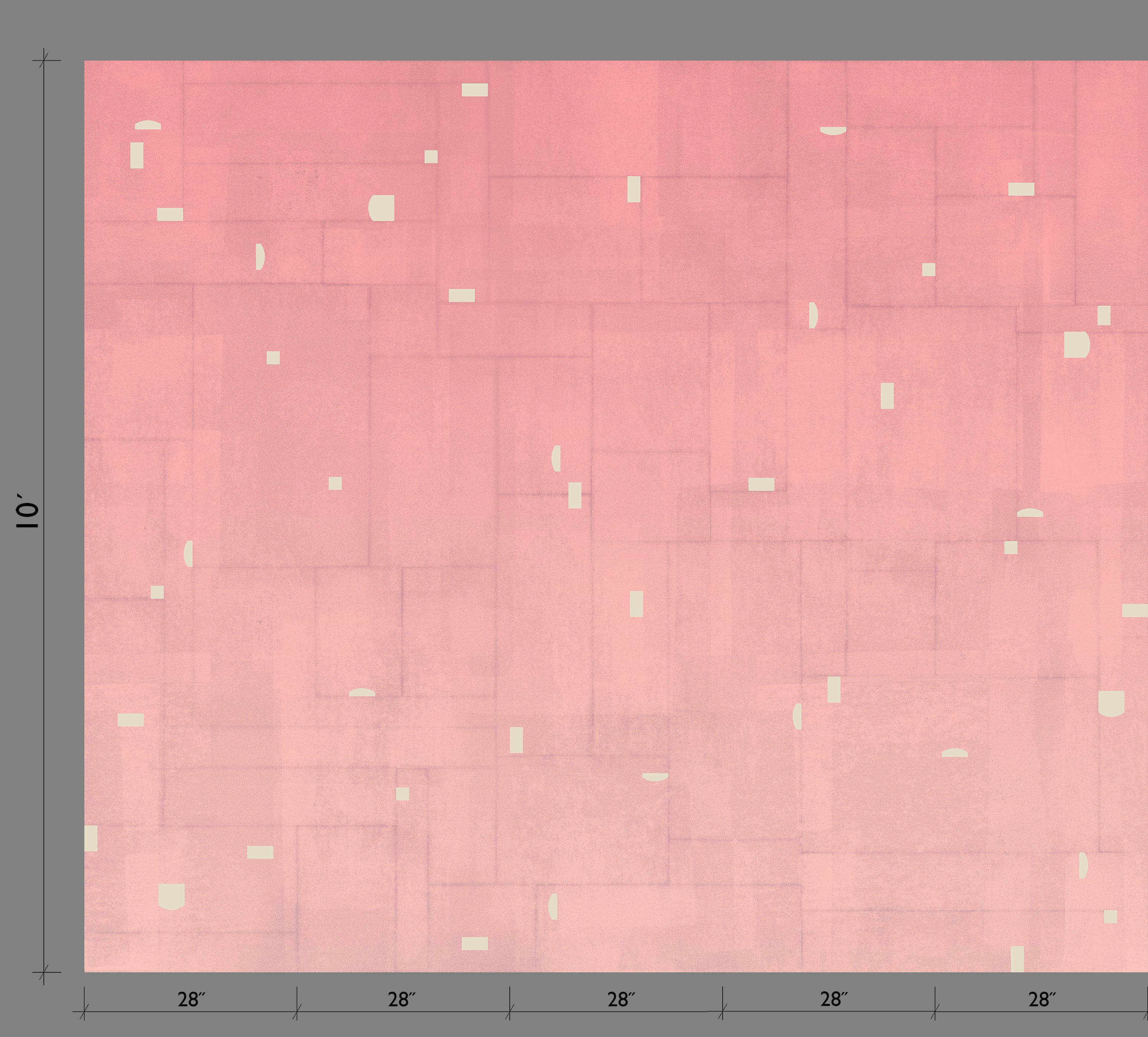 The Geometrico© Wallpaper in Abalone template from drop it MODERN.