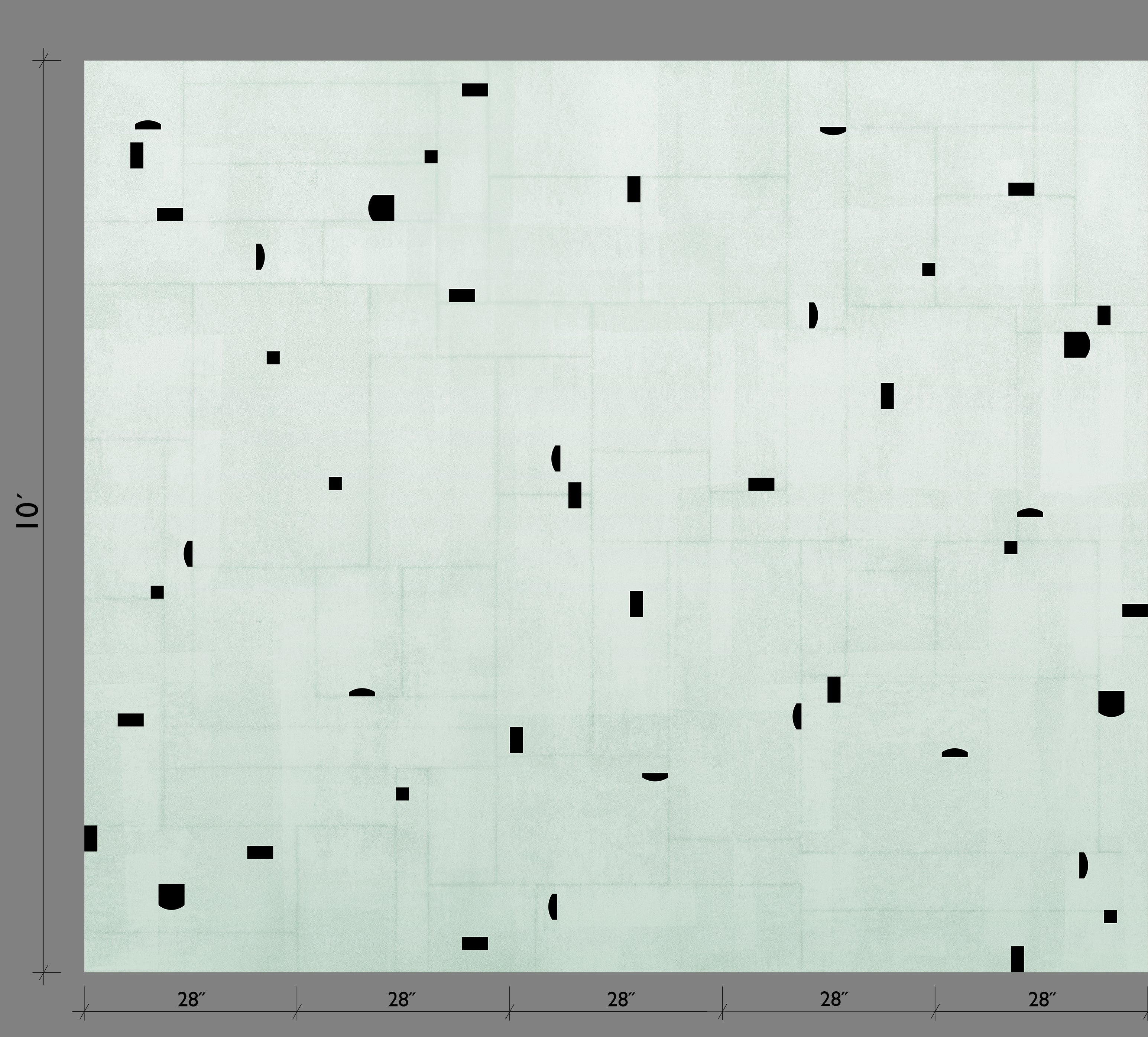 The Geometrico© Wallpaper in Blue + Black template from drop it MODERN.