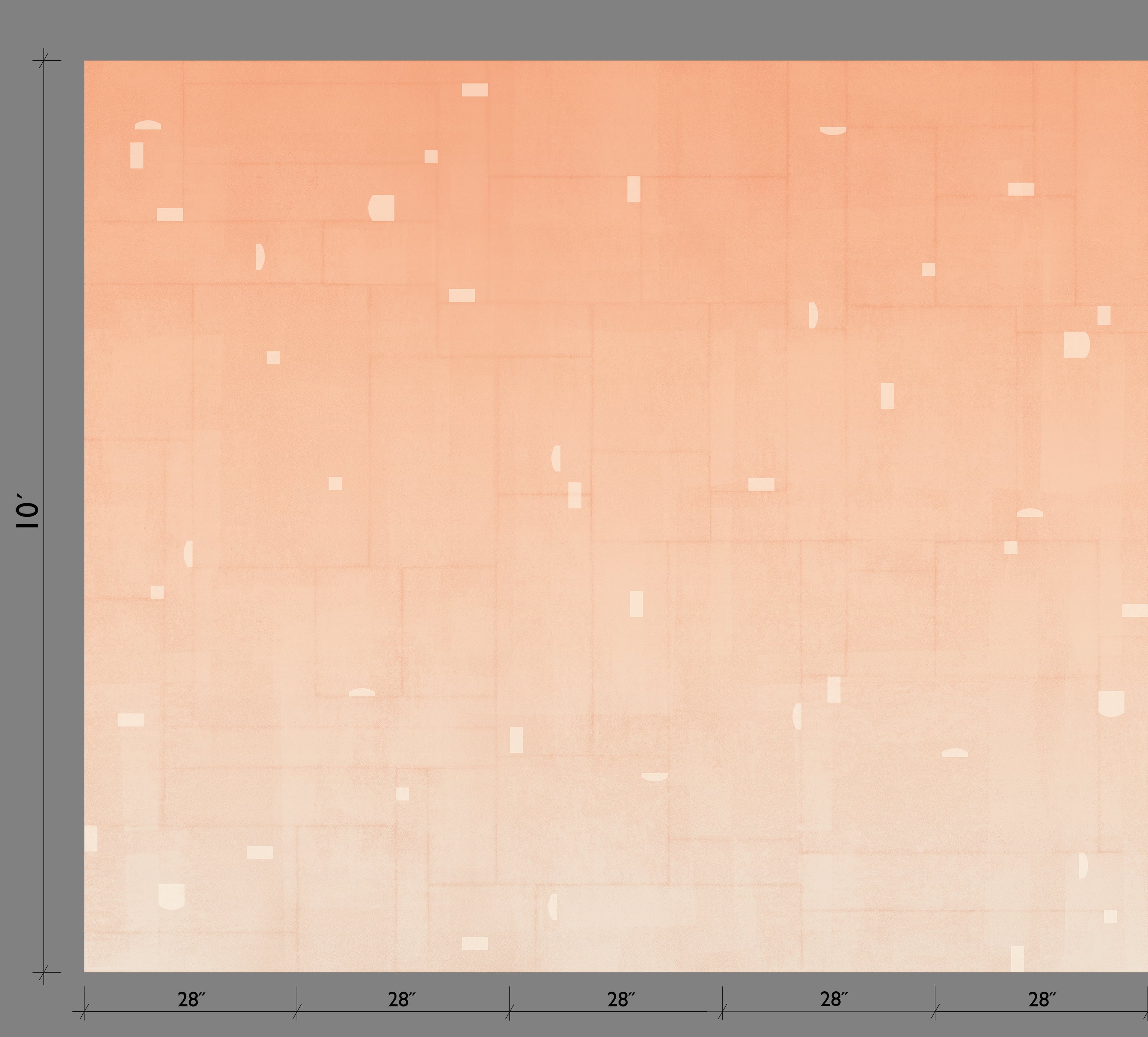 The Geometrico© Wallpaper in Peachy template from drop it MODERN