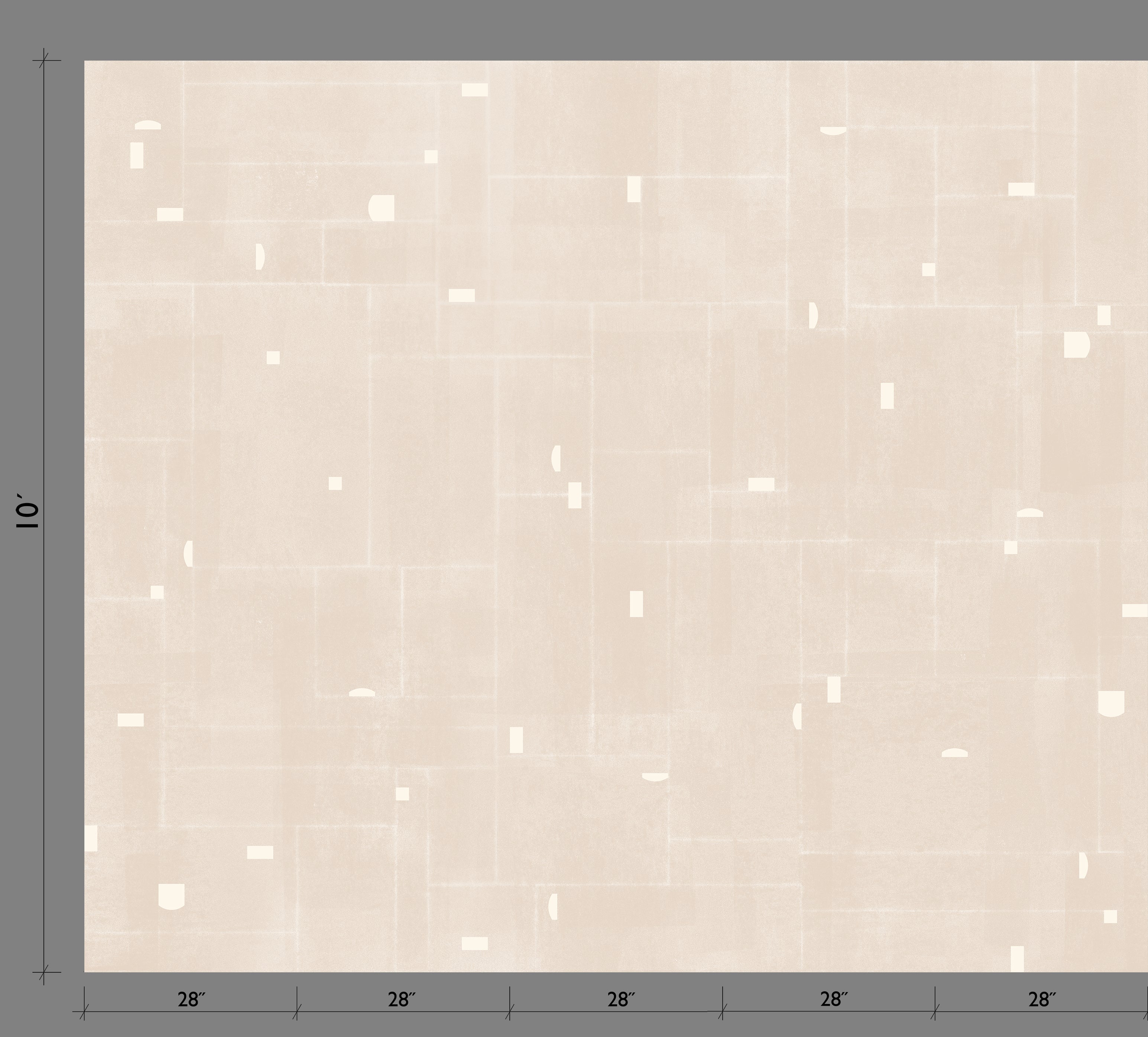 The Geometrico© Wallpaper in Plaster template from drop it MODERN