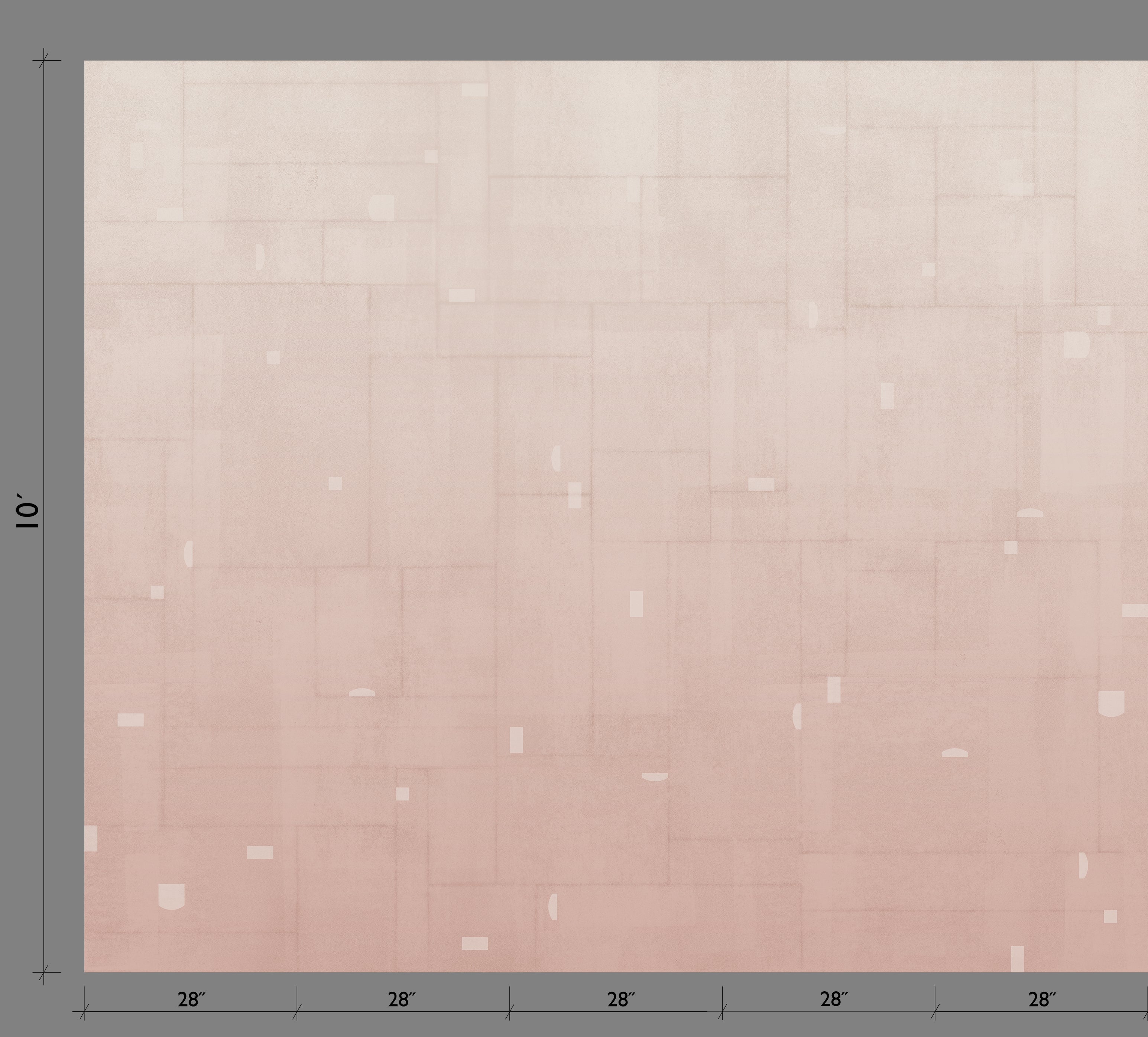 The Geometrico© Wallpaper in Seashell template from drop it MODERN