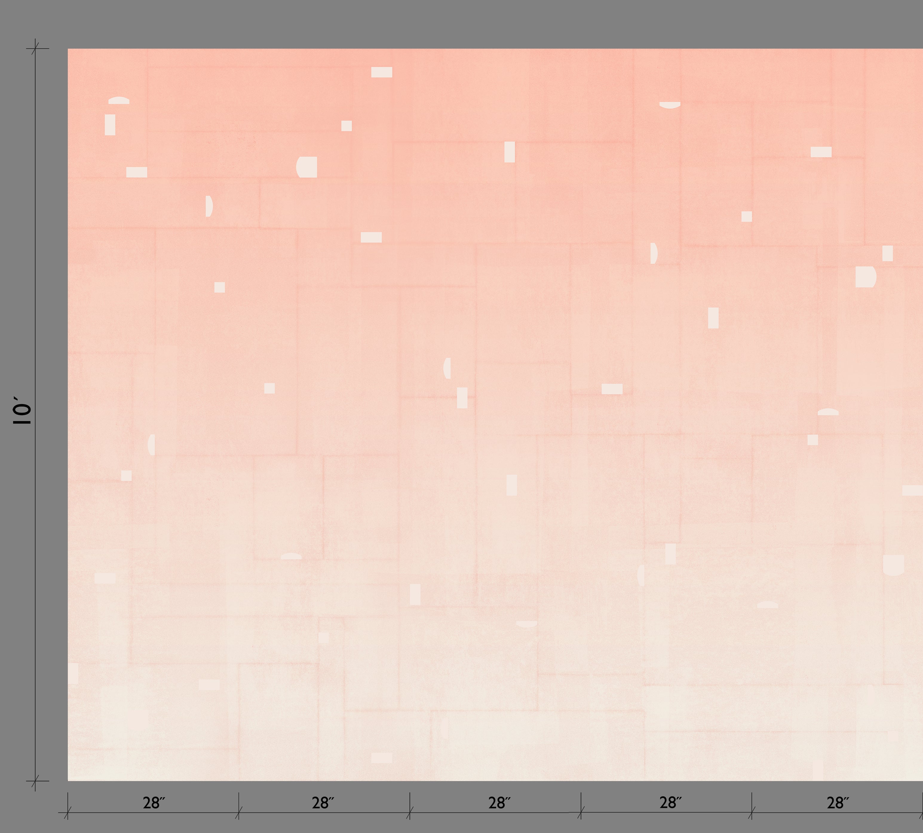 The Geometrico© Wallpaper in Sweet Tart template from drop it MODERN