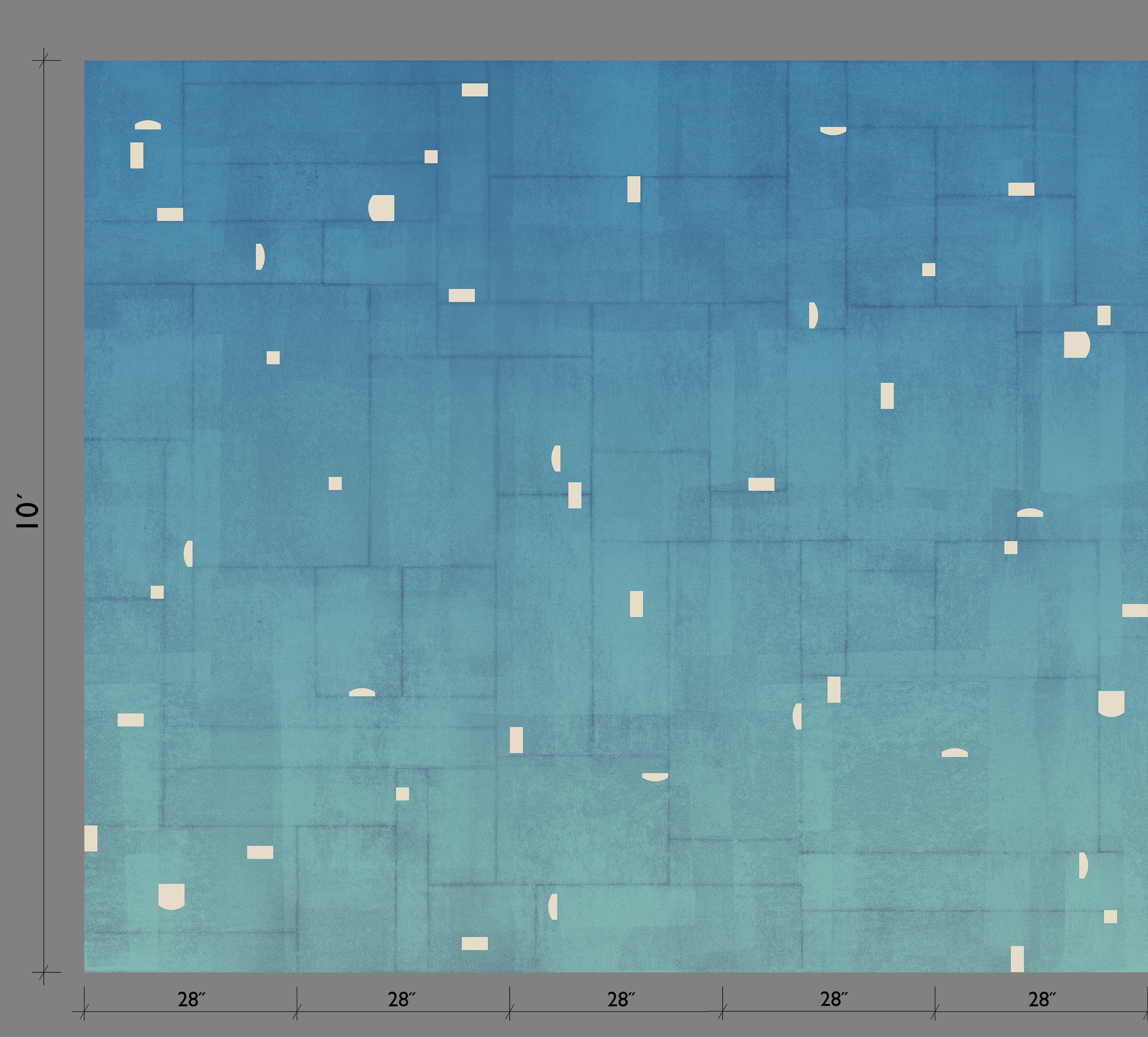 The Geometrico© Wallpaper in Waterfall template from drop it MODERN