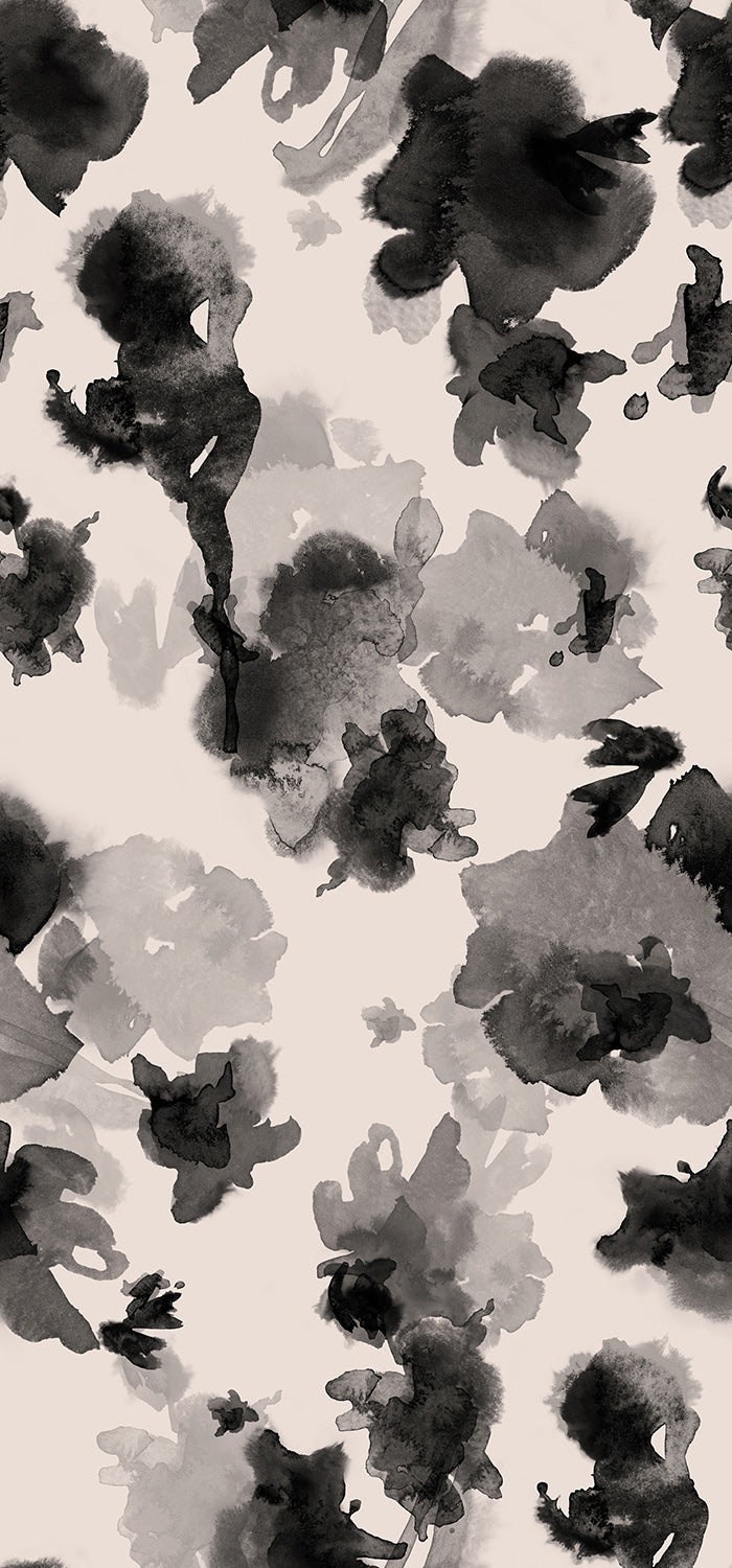 The In the Flowers© Wallpaper in Black from drop it MODERN