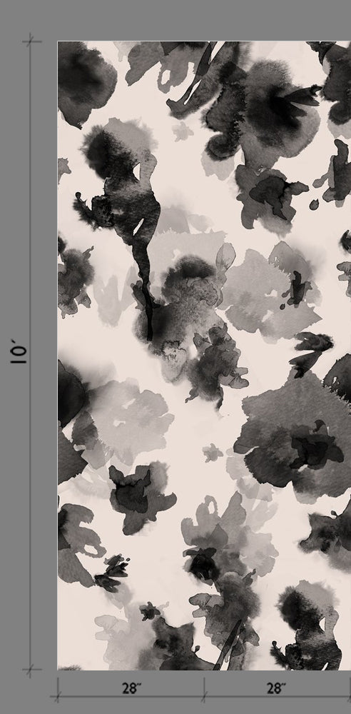 The In the Flowers© Wallpaper in Black template from drop it MODERN