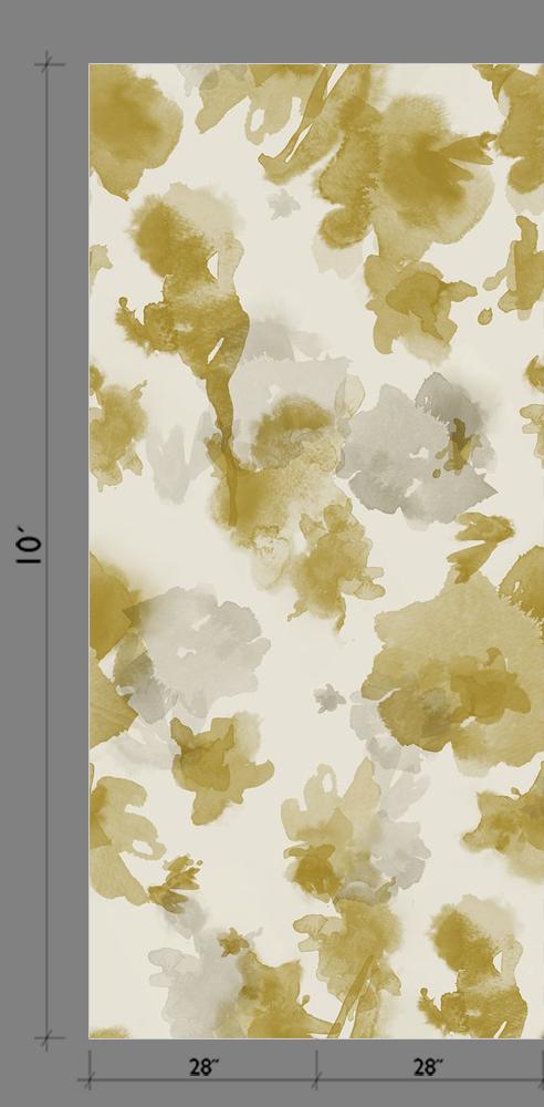 The In the Flowers© Wallpaper in Gold template from drop it MODERN