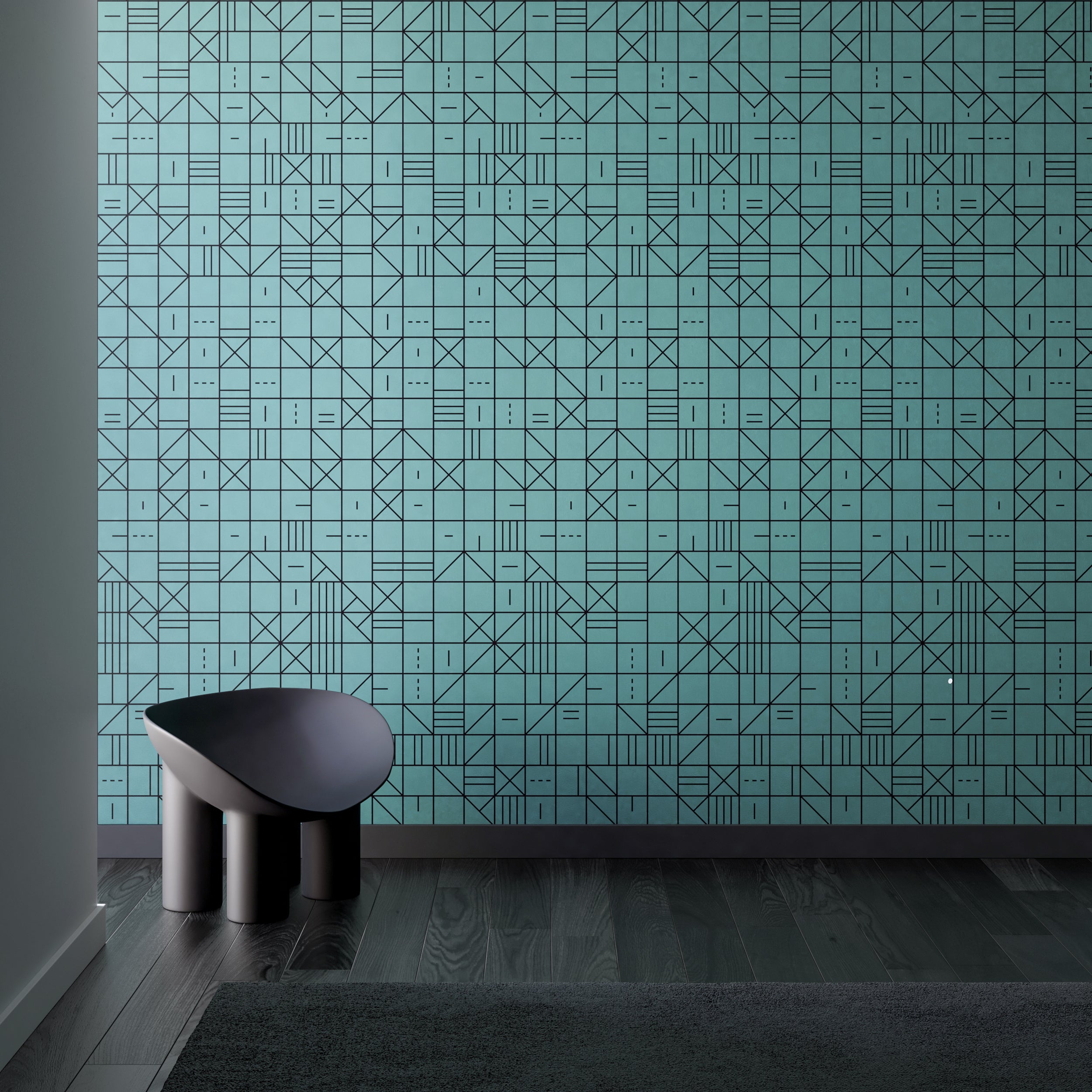 Camino Real© Wallpaper in Teal