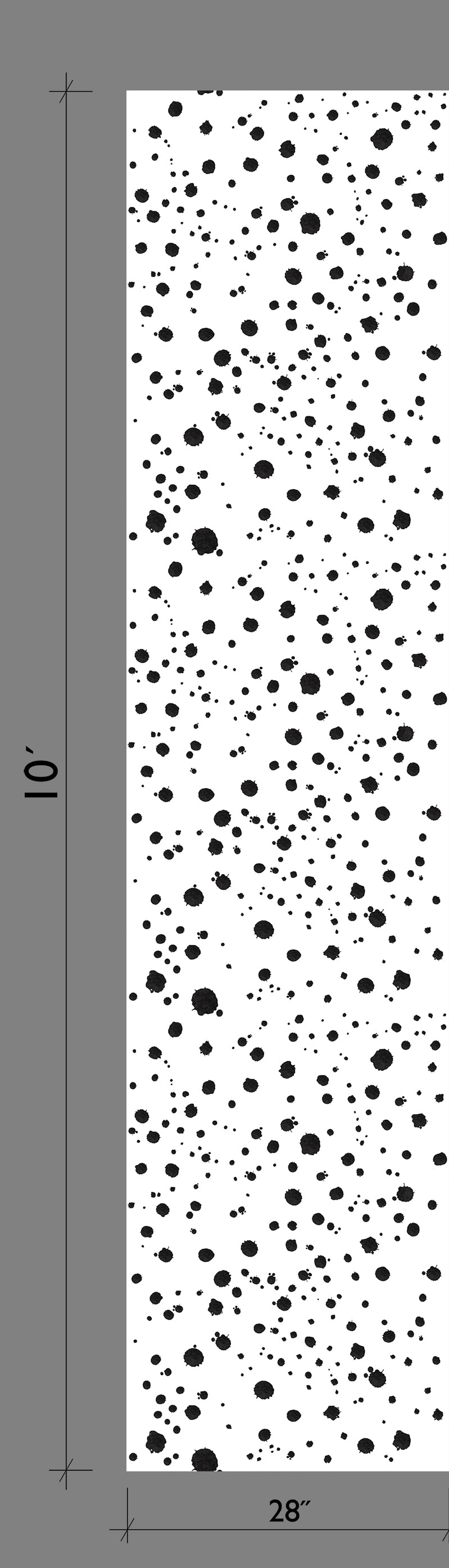 Ink Drop© Wallpaper in Black + White