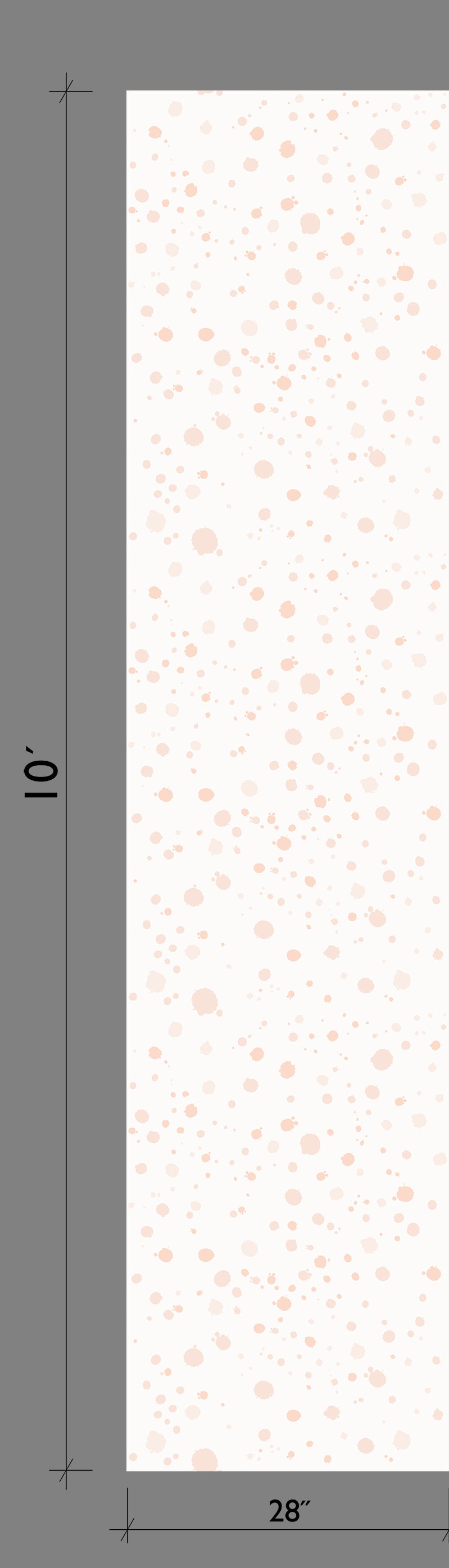 Ink Drop© Wallpaper in Light Pink