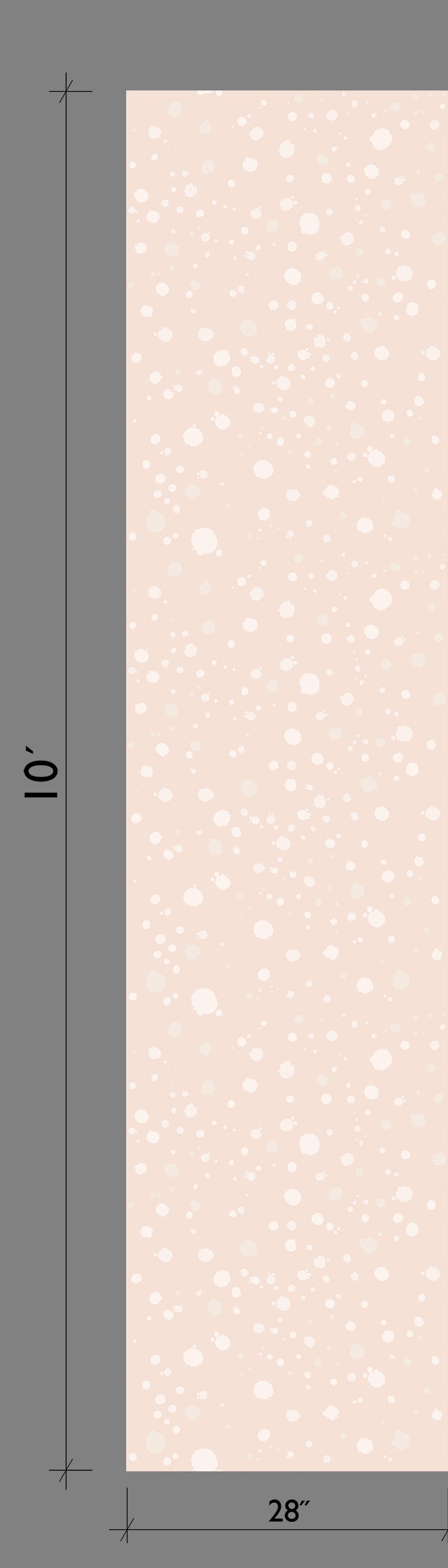 Ink Drop© Wallpaper in Blush