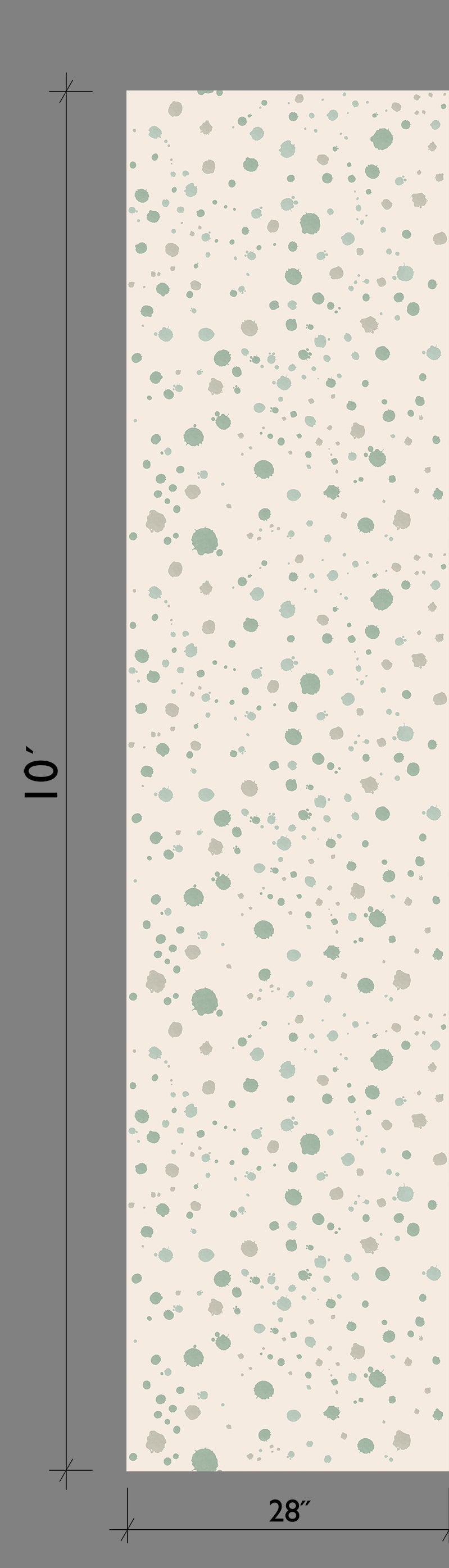 Ink Drop© Wallpaper in Sage