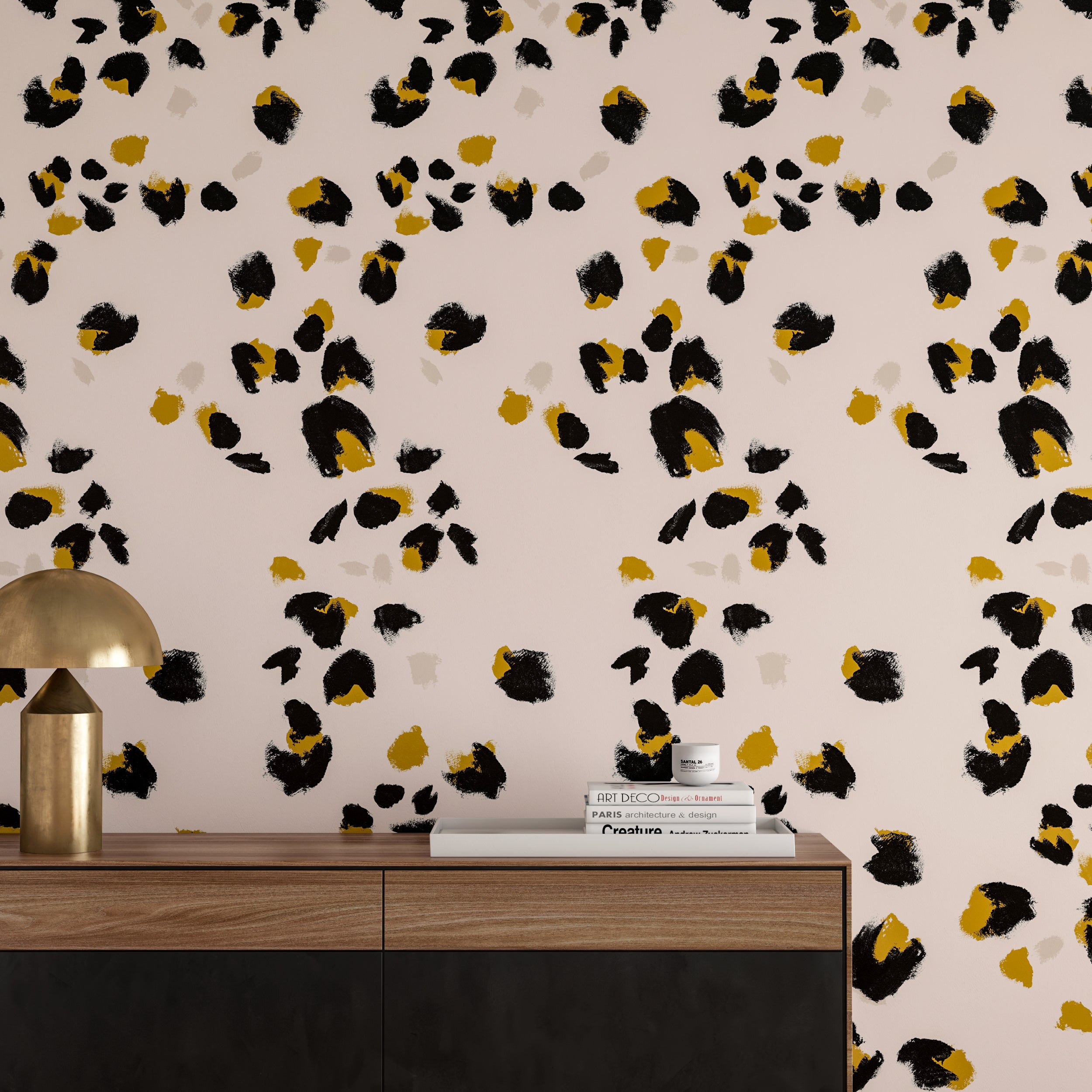 Kitten© Wallpaper in Mustard