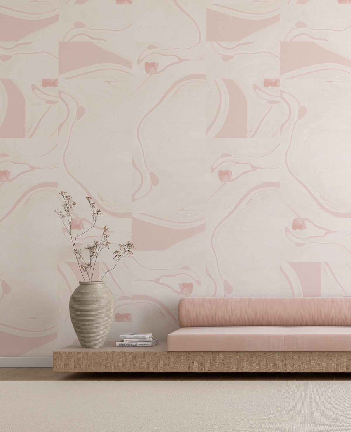 Magma© Wallpaper in Blush