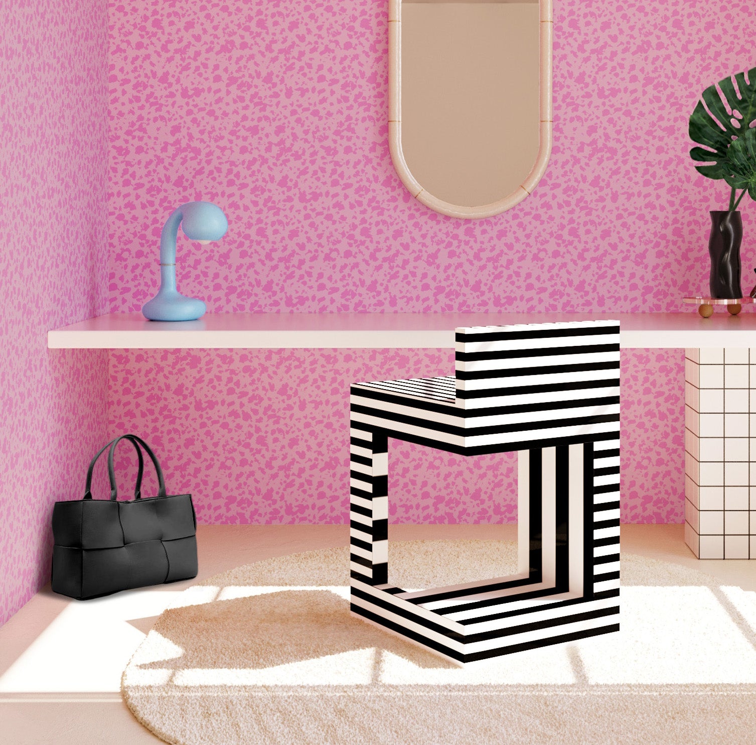 Milano© Wallpaper in Pretty in Pink