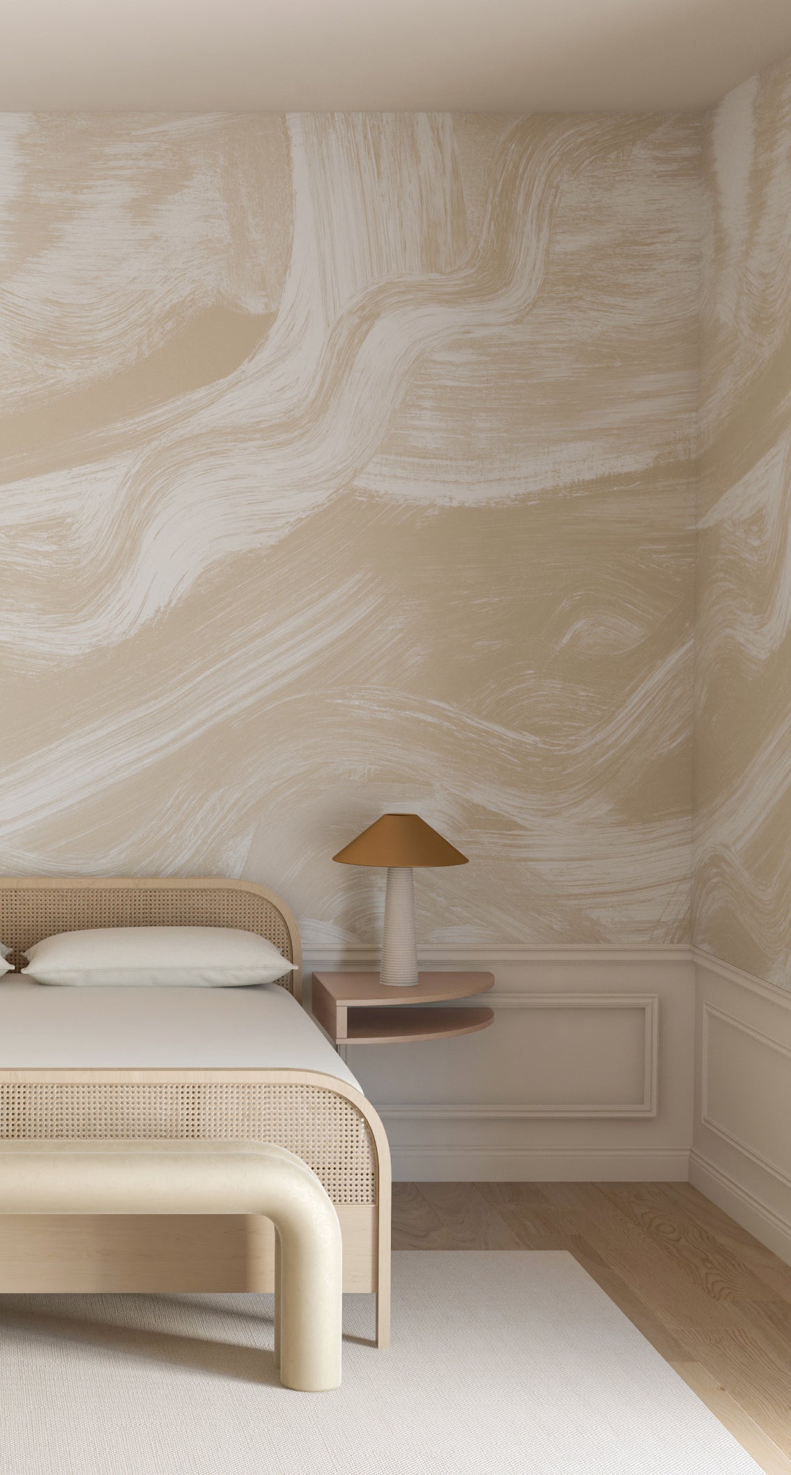 Modern Art© Mural Wallpaper in Nude