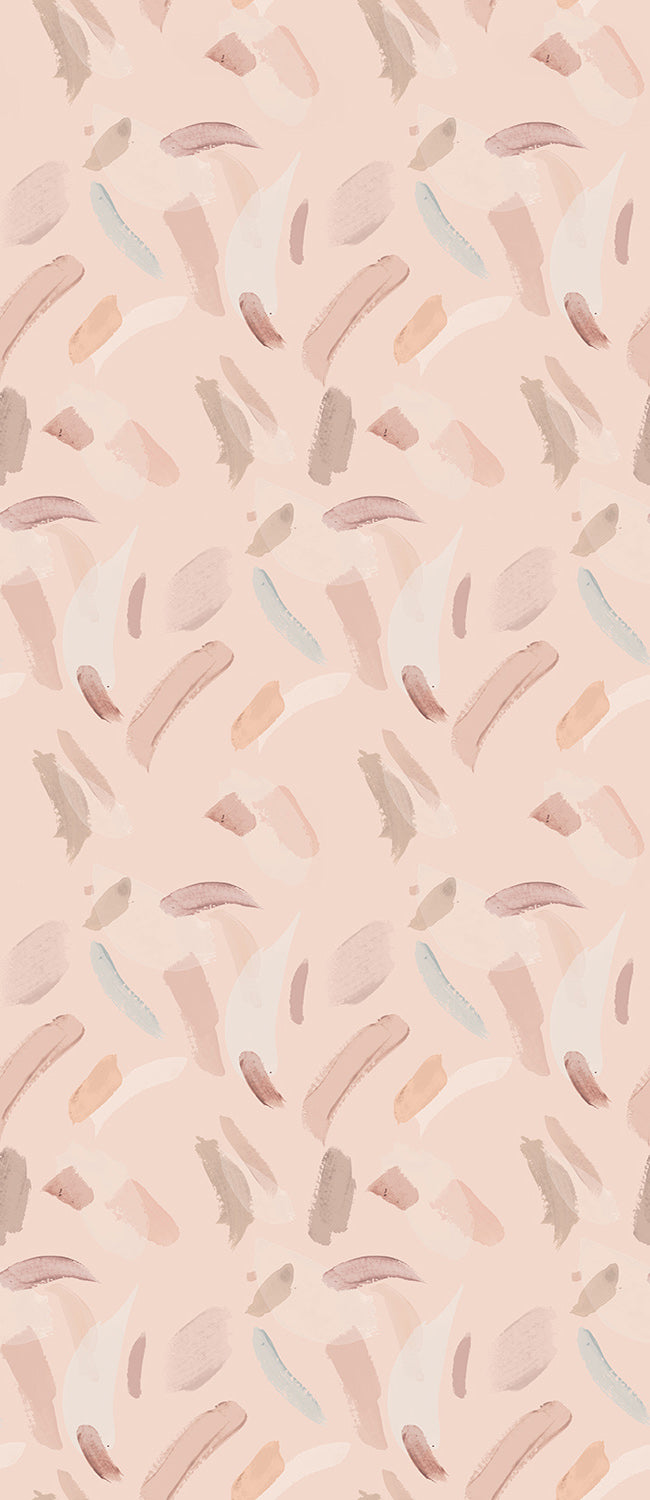 Movements© Wallpaper in Blush