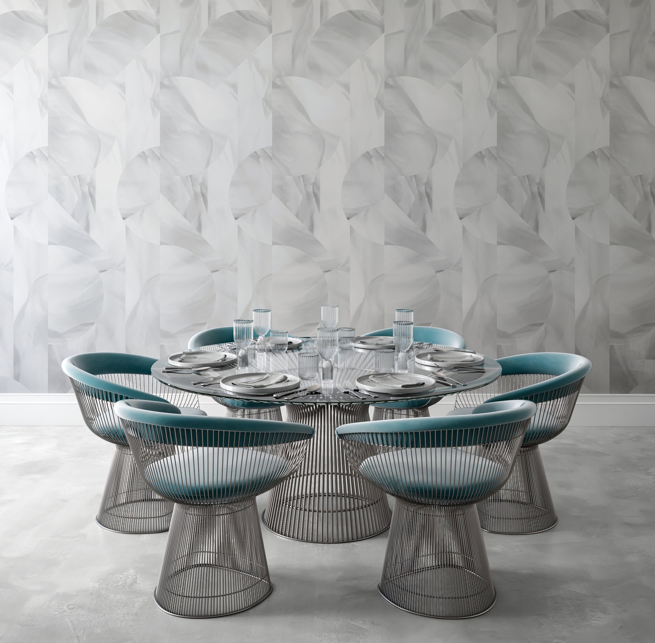 Onyx Rock© Wallpaper in Grey