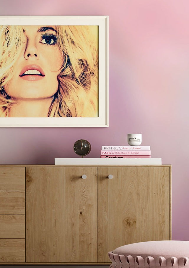The Electricity© Mural Wallpaper in Purple Haze in an interior from drop it MODERN.