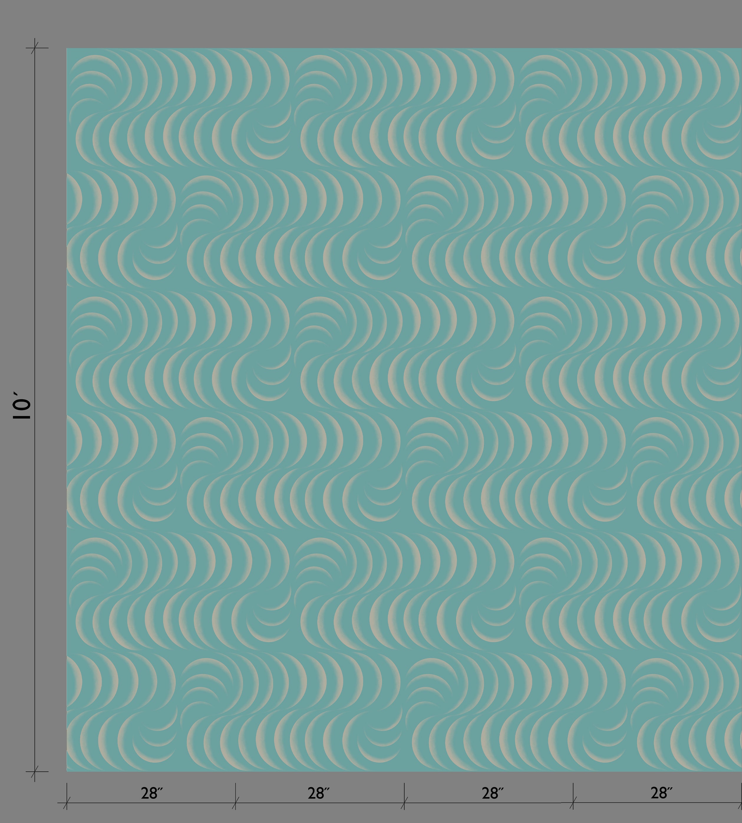 Petite Coque© Wallpaper in Pool