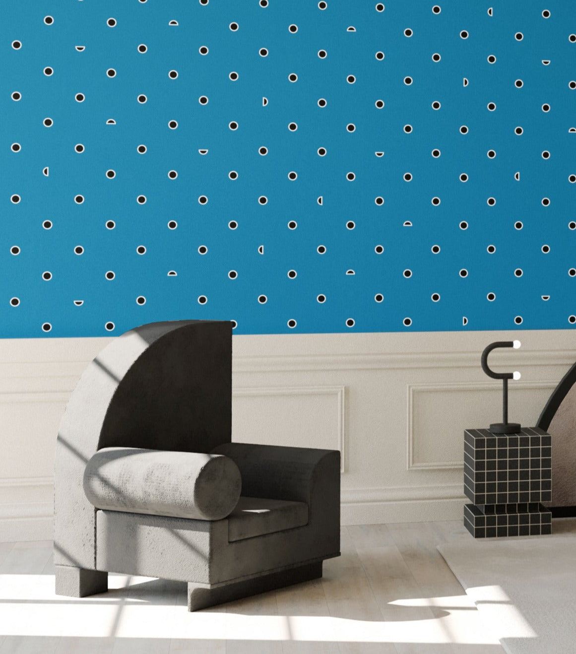 Pretty Woman© Wallpaper in Aqua Net + Black
