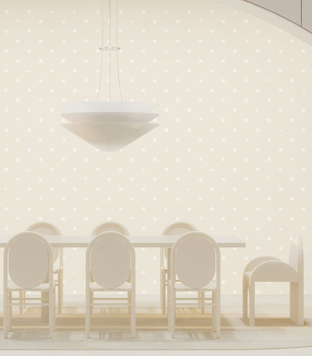 Pretty Woman© Wallpaper in Cremé + White