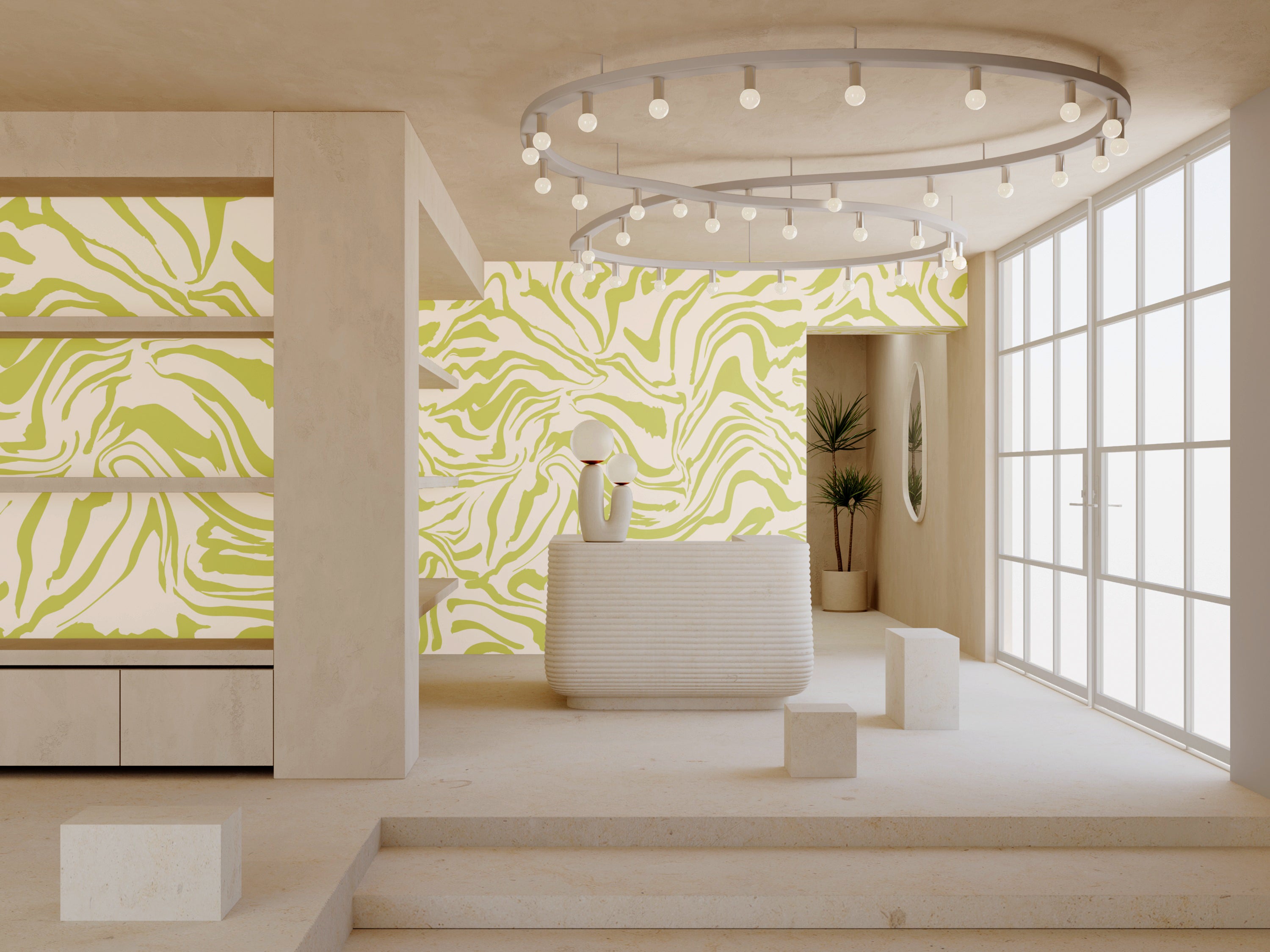 Primal© Mural Wallpaper in Clover