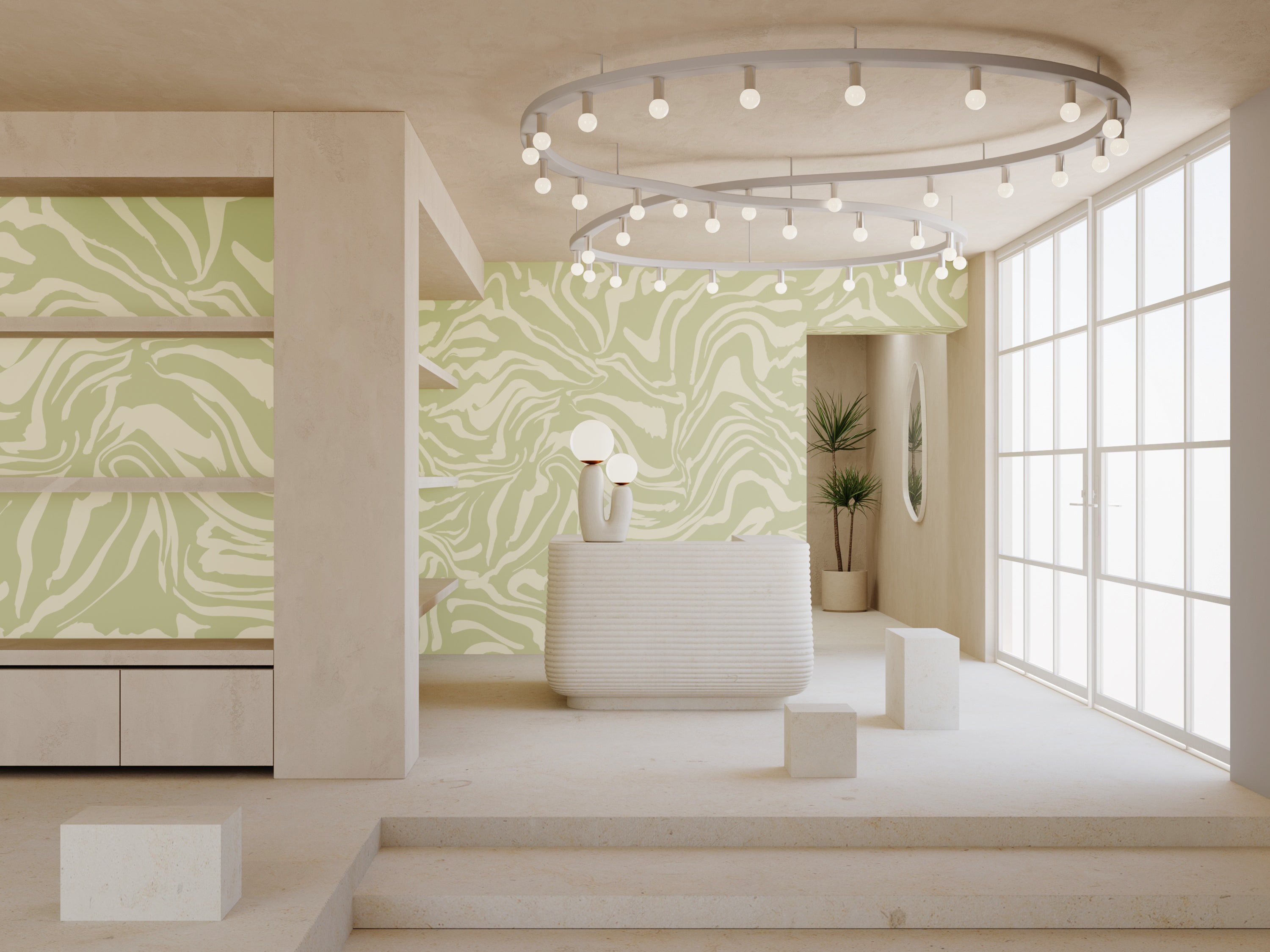 Primal© Mural Wallpaper in Stonecrop