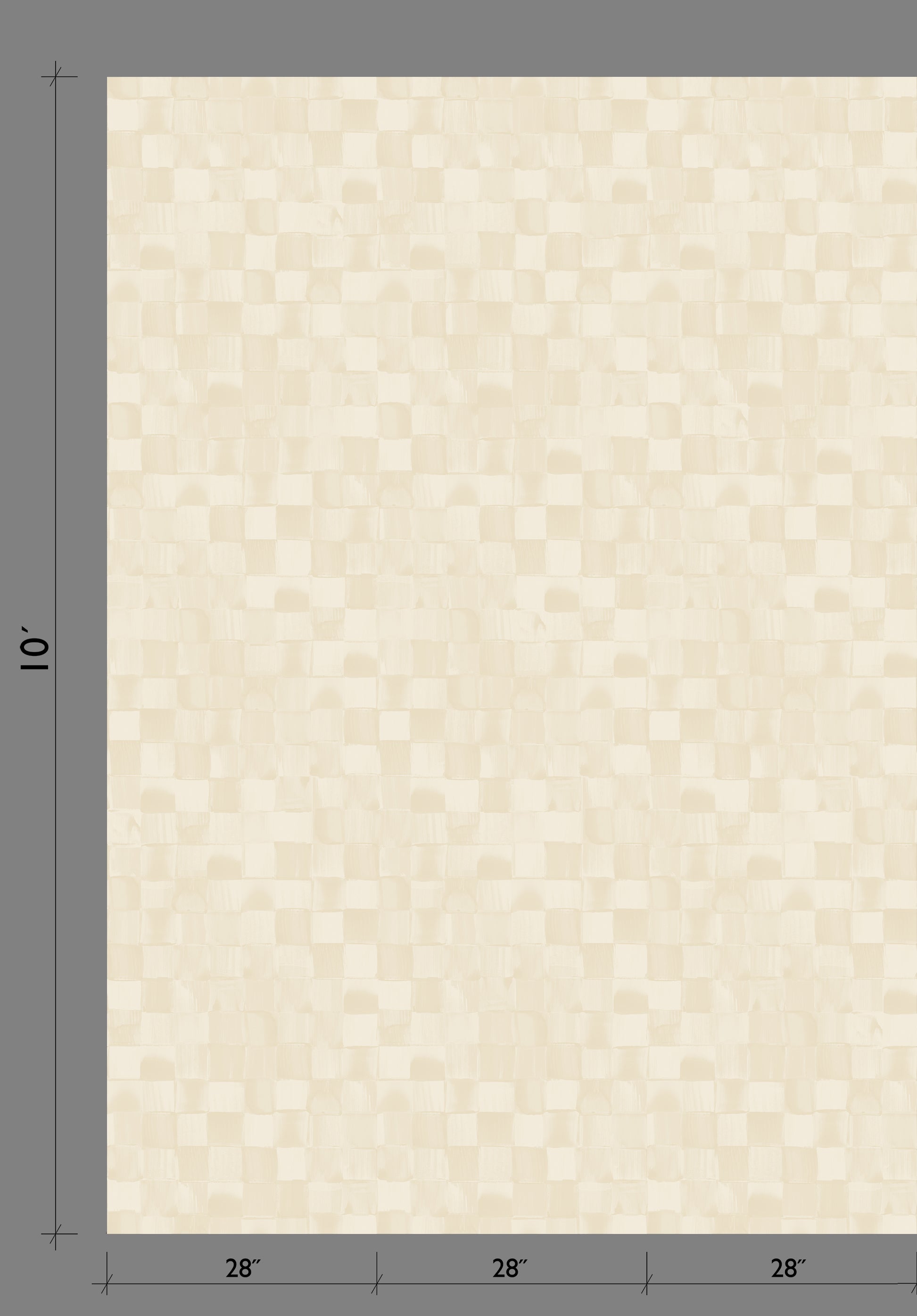 Quadrata© Wallpaper in Cremé