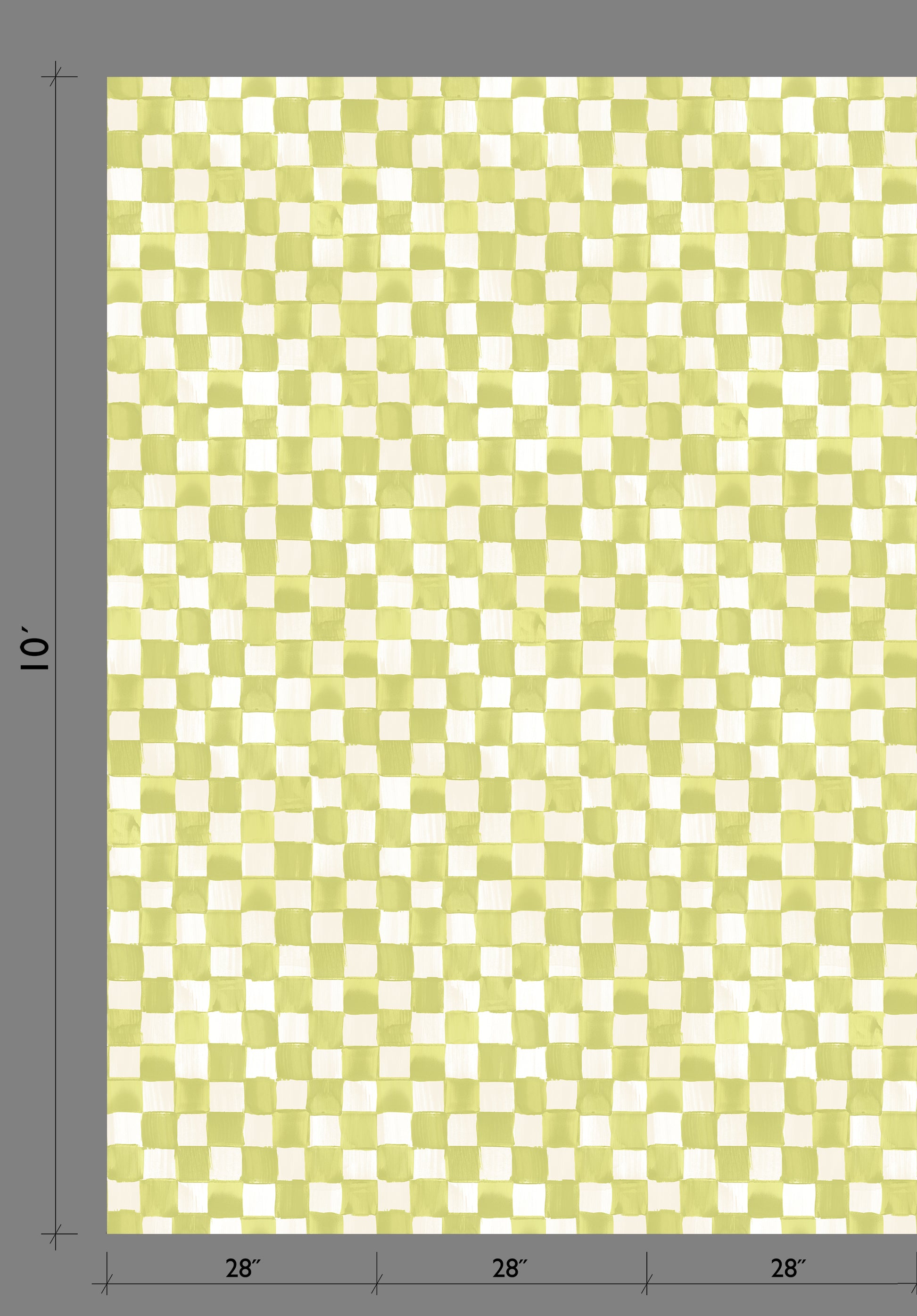 Quadrata© Wallpaper in Kiwi