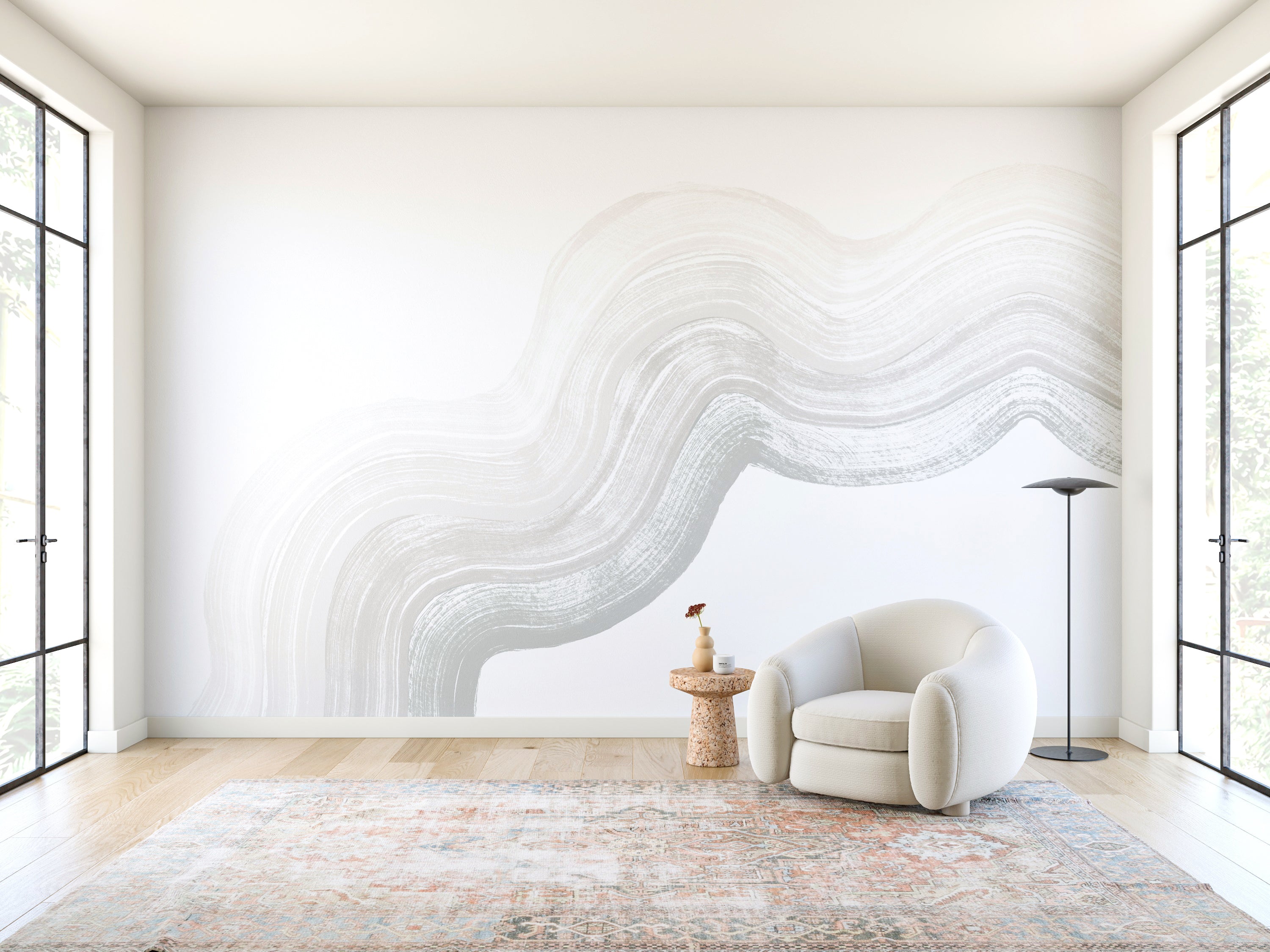 Sediment #4© Mural Wallpaper in Cement