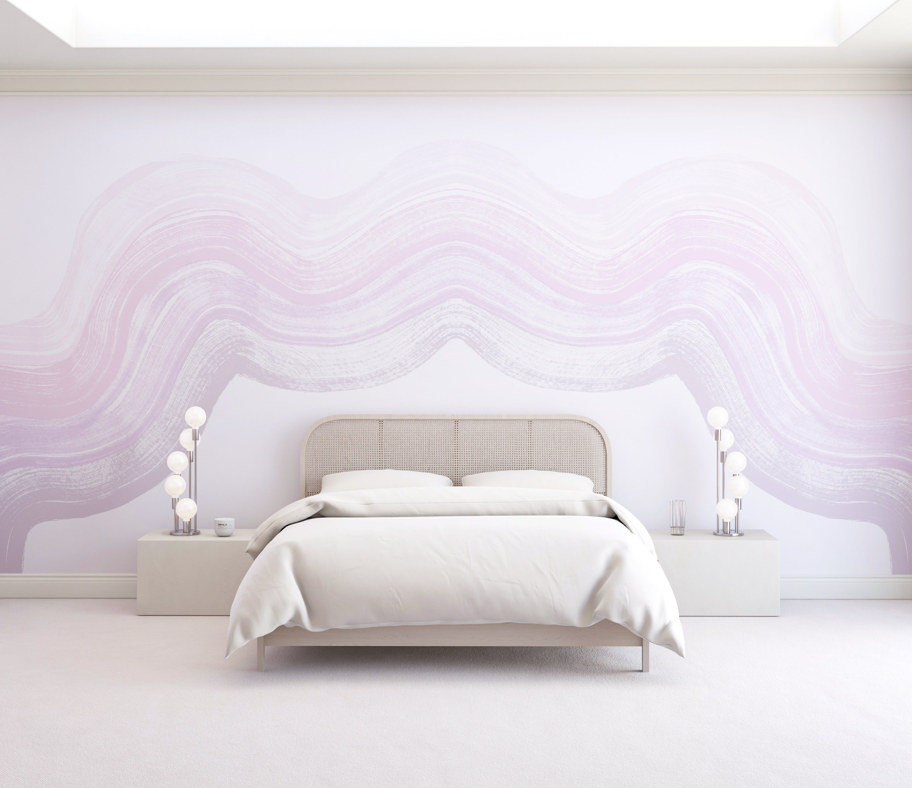 Sediment #4© Mural Wallpaper in Lavender