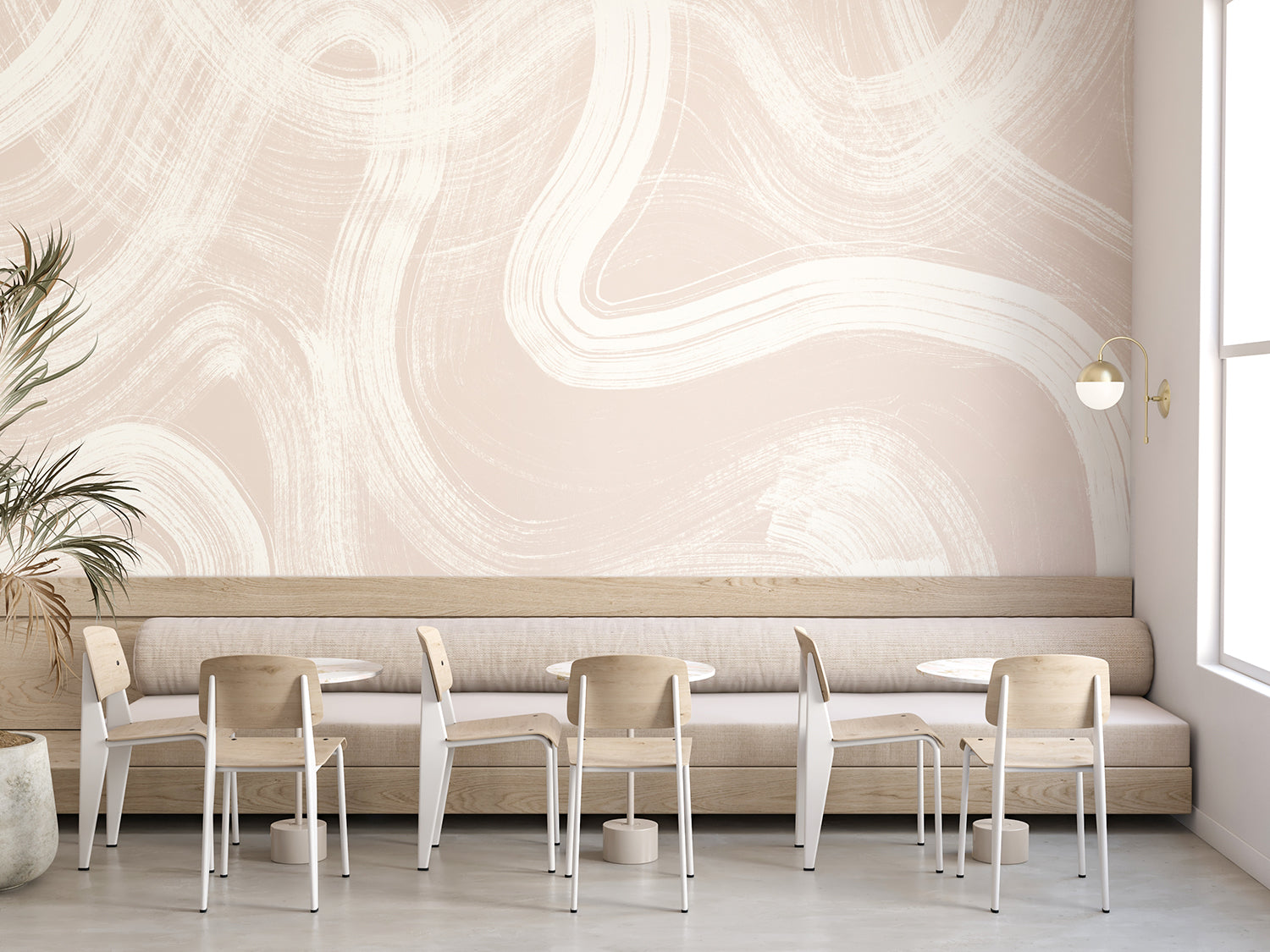 Sediment #1© Mural Wallpaper in Camel