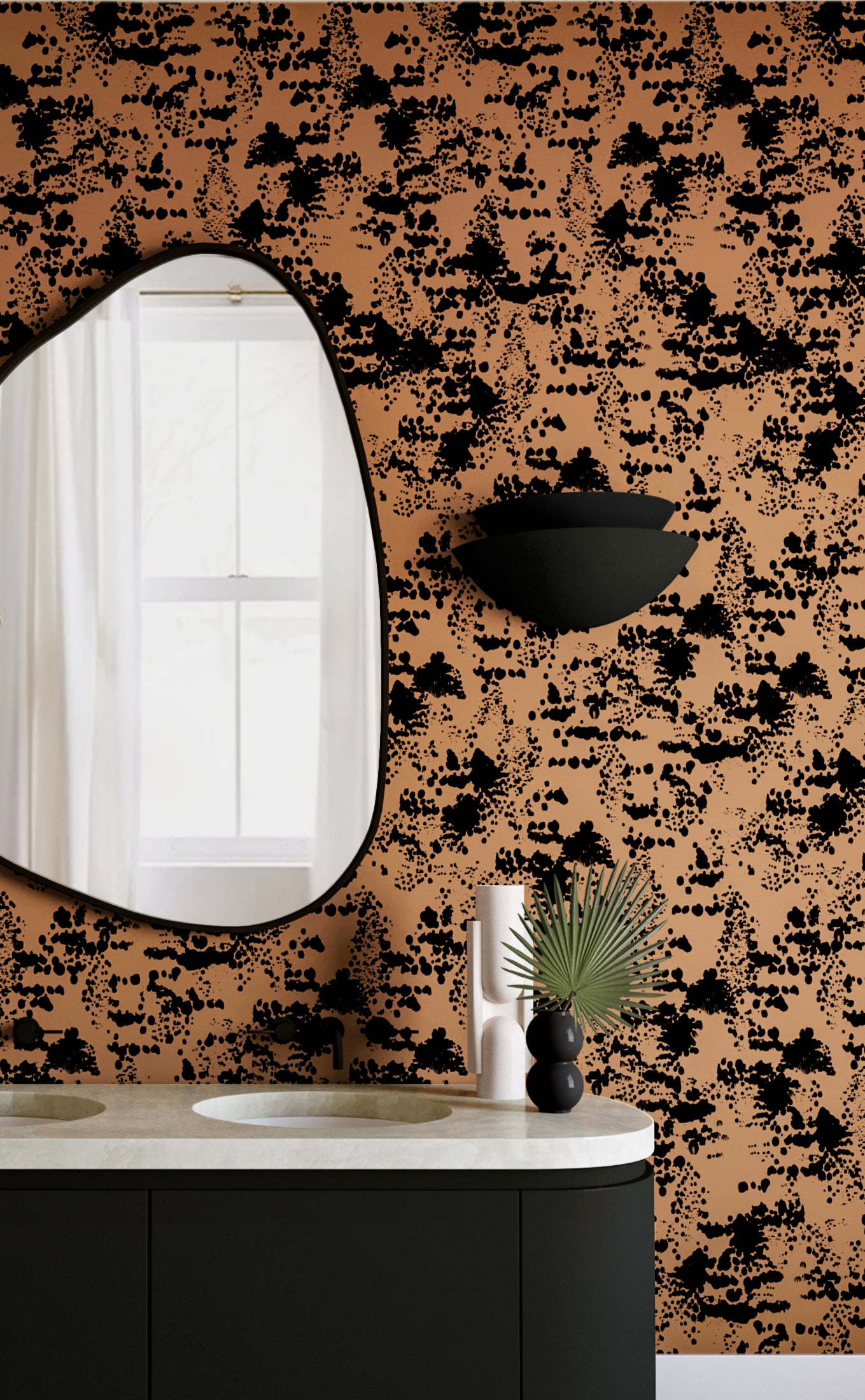 Snakeskin© Wallpaper in Chestnut
