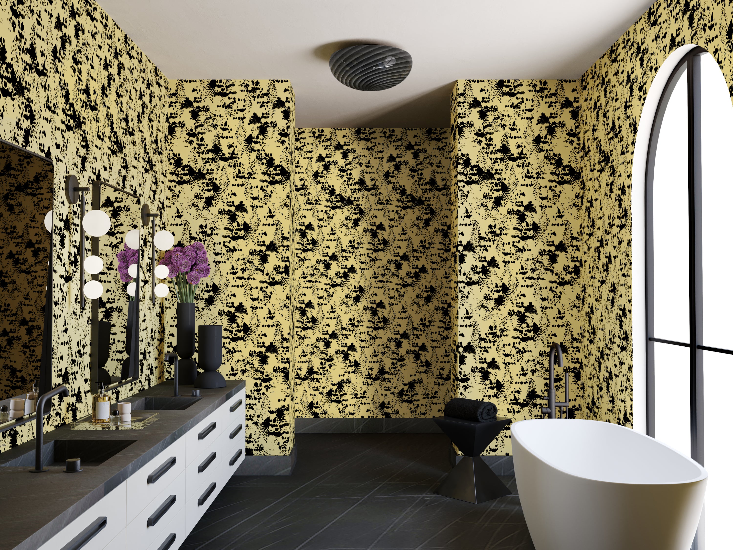 Snakeskin© Wallpaper in Gold Rush