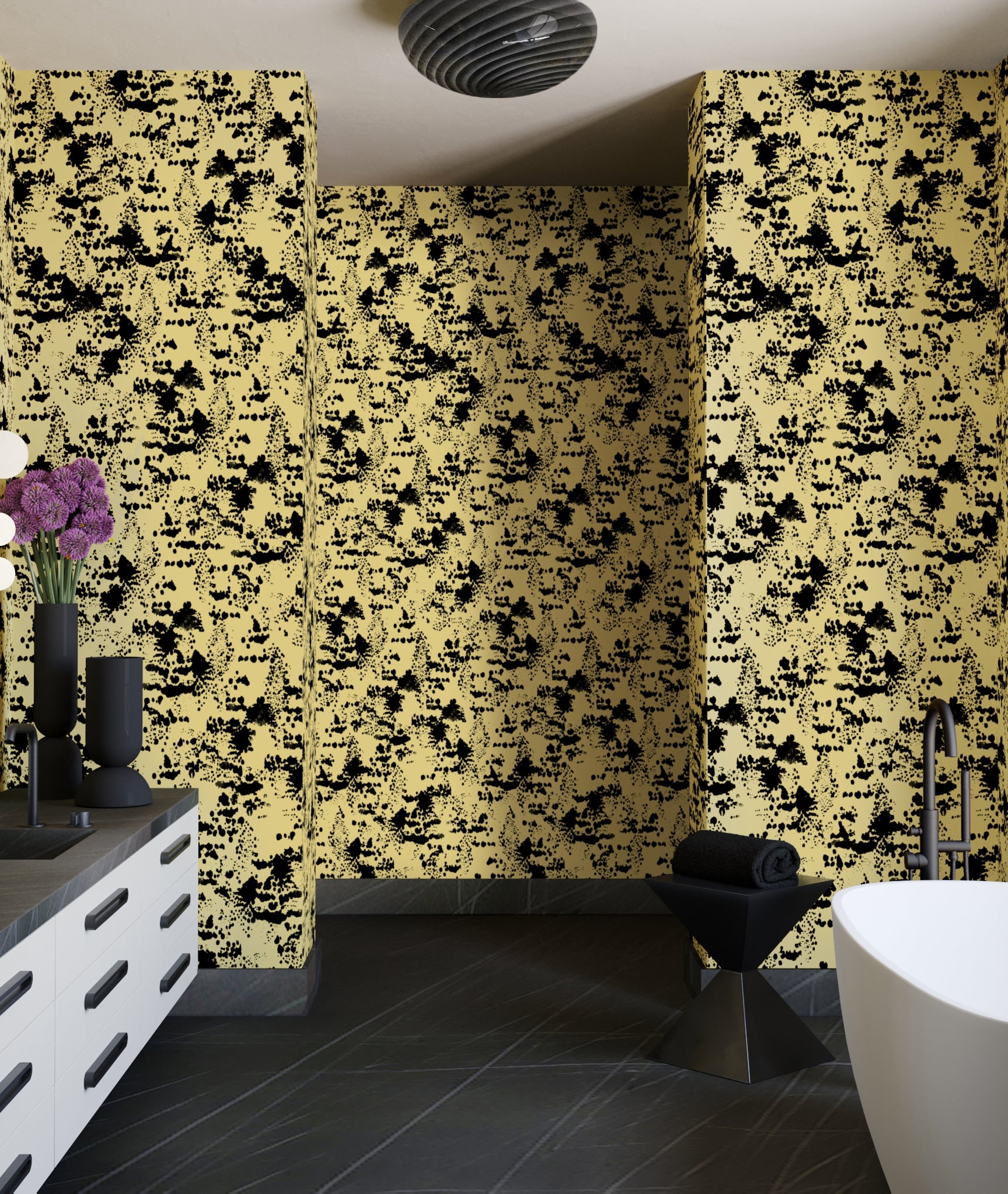 Snakeskin© Wallpaper in Gold Rush