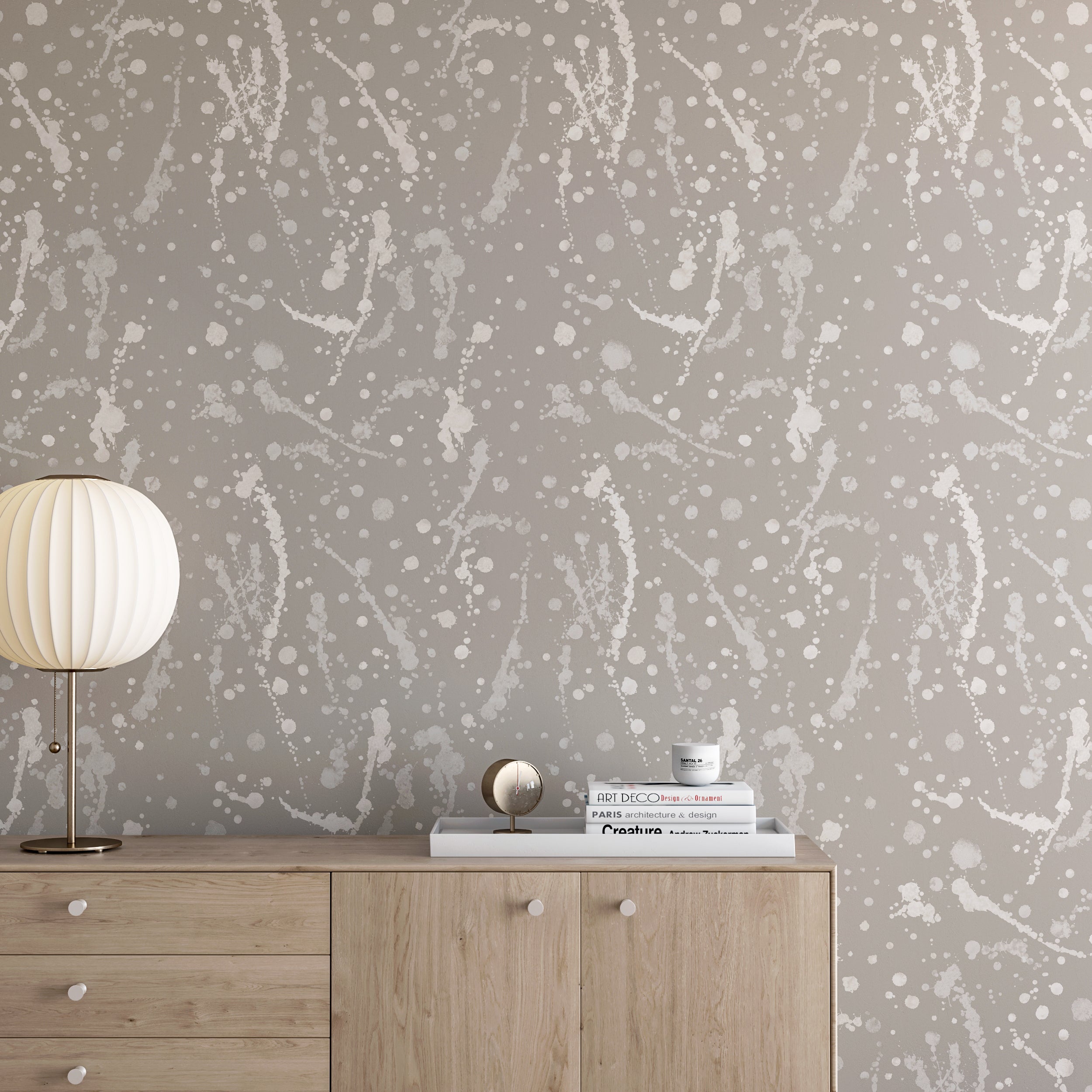 Spot On© Wallpaper in Grey