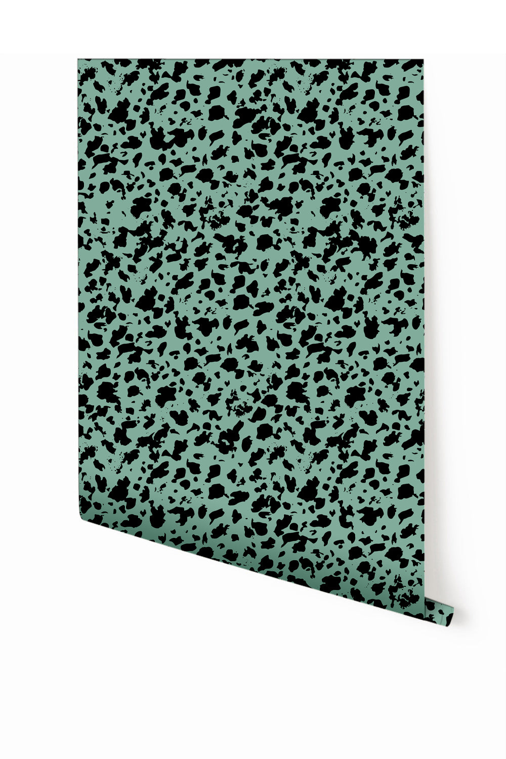 Milano© Wallpaper in Teal + Black