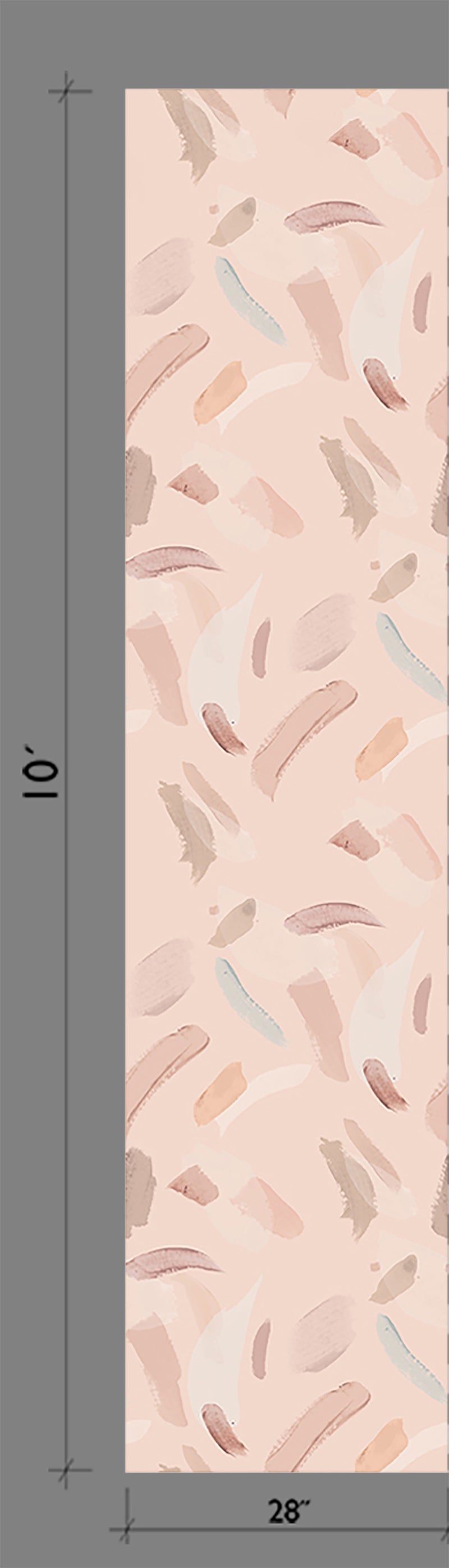 Movements© Wallpaper in Blush