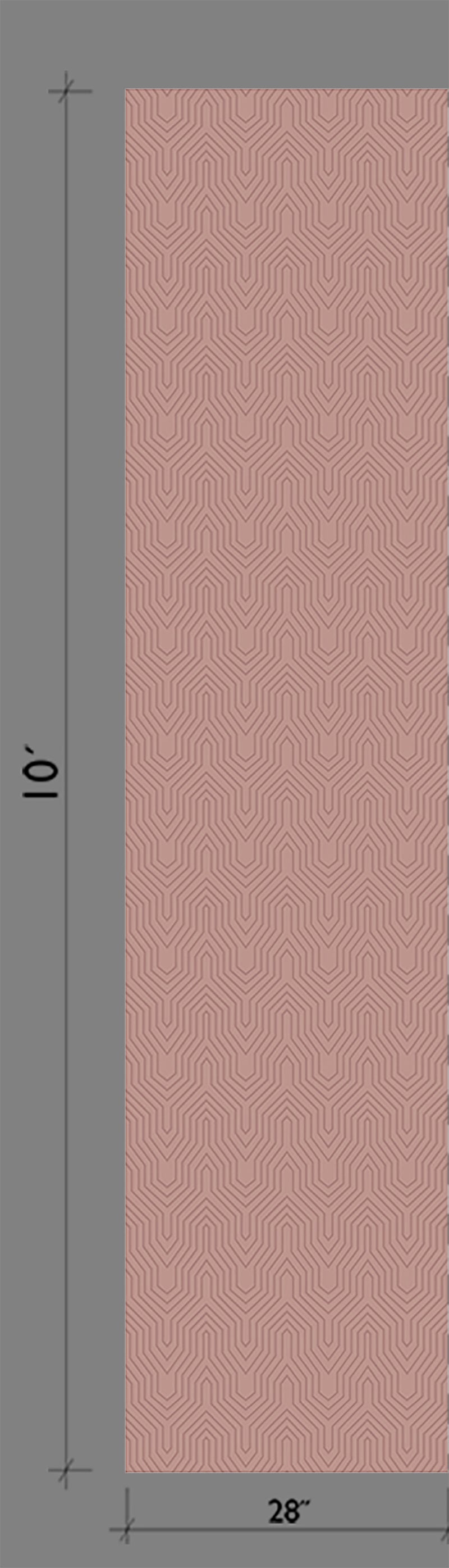 The Gatsby© Wallpaper in Mauve template from drop it MODERN.